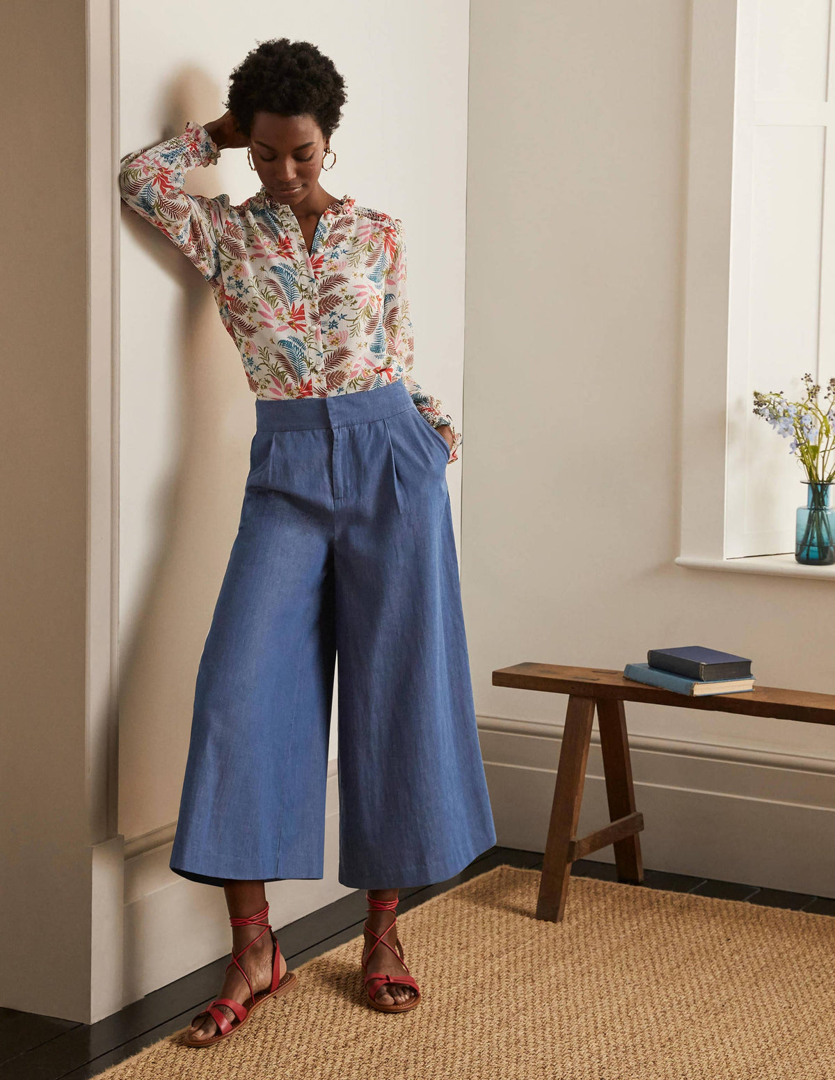 Brompton Culottes-Mid Vintage Denim - Image 1