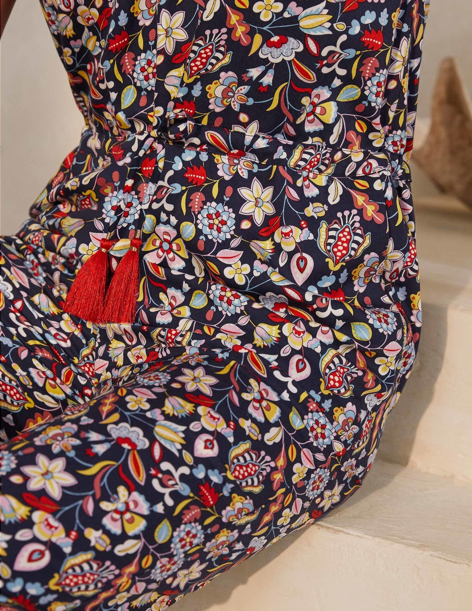 Cecilia Jumpsuit-Navy, Kaleidoscopic Floral-3