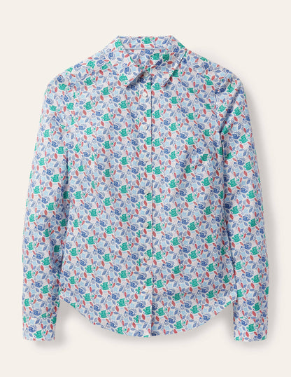 Modern Classic Shirt-Ivory, Meadow Flight