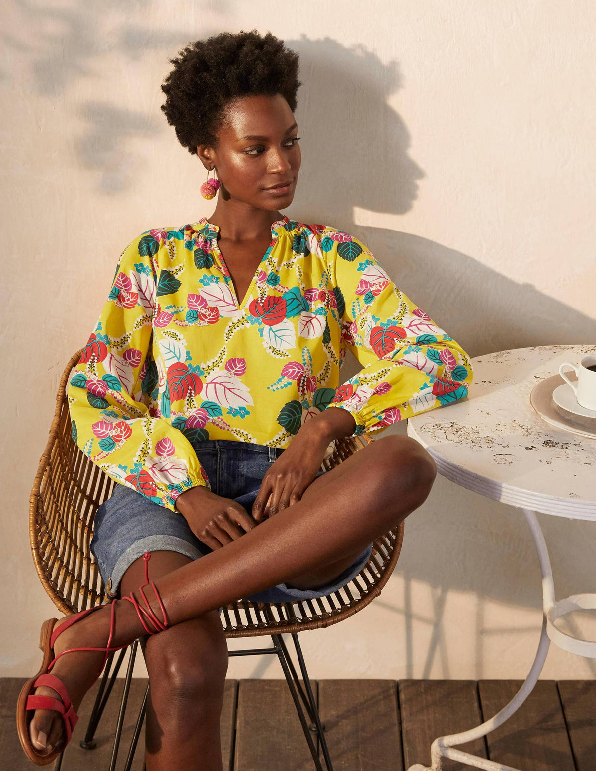 Heather Top-Daffodil, Holiday Tropic - Image 5