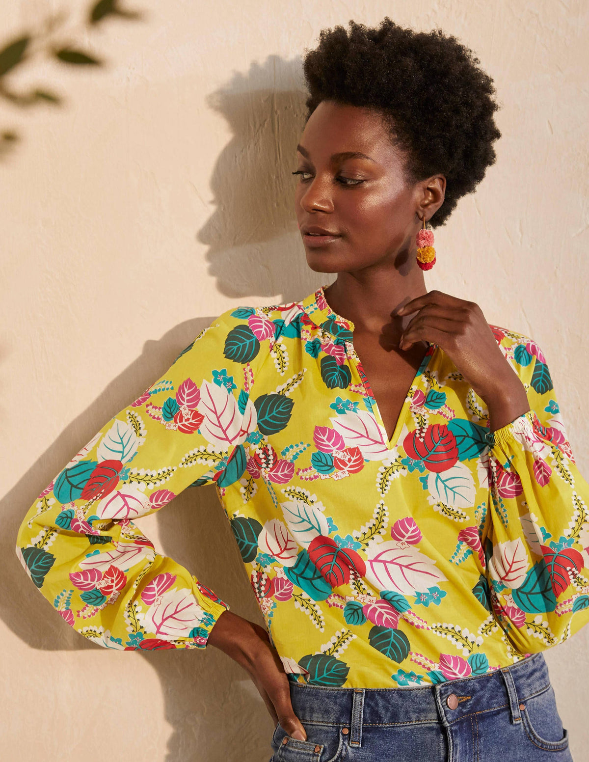 Heather Top-Daffodil, Holiday Tropic-1
