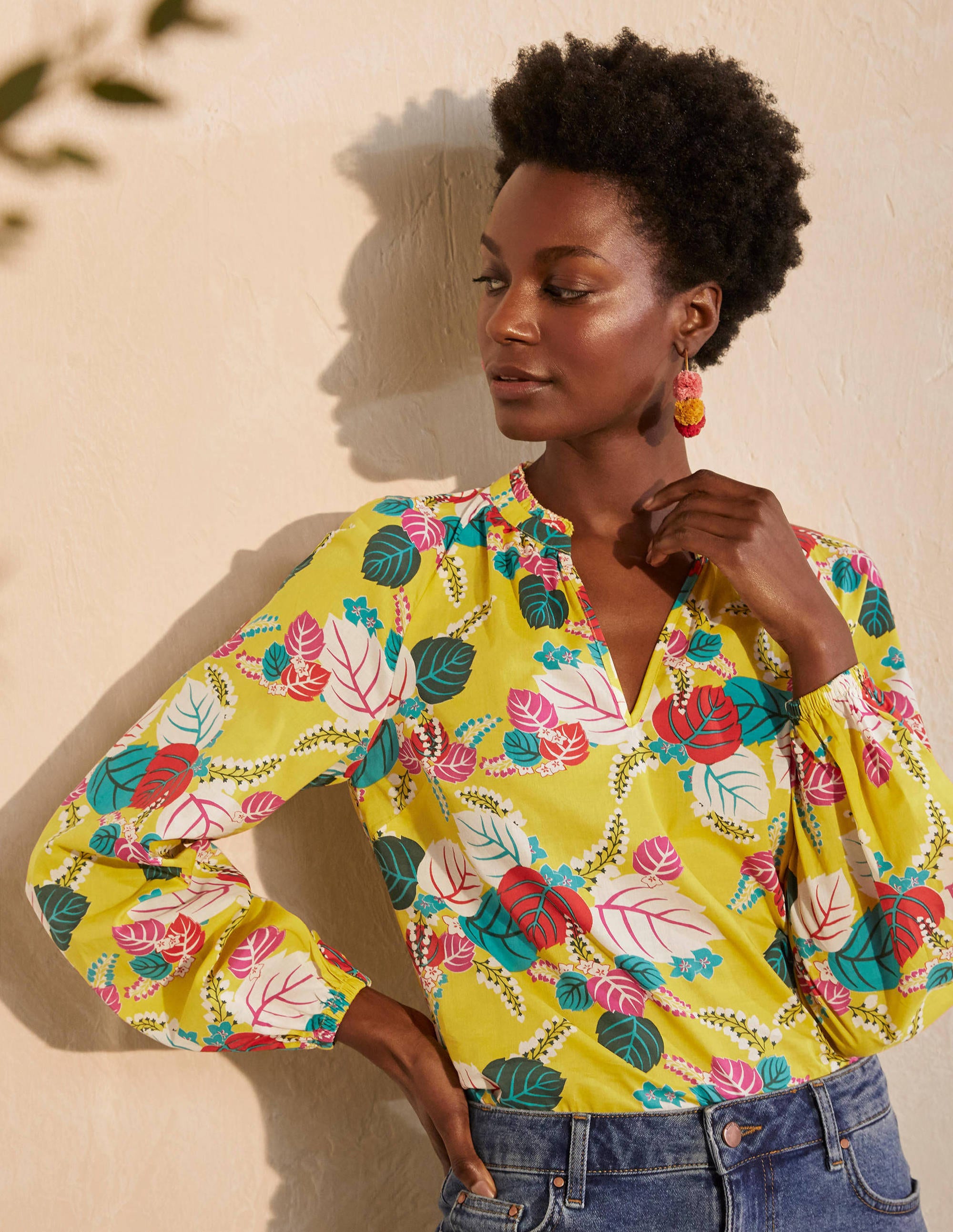 Heather Top-Daffodil, Holiday Tropic - Image 1