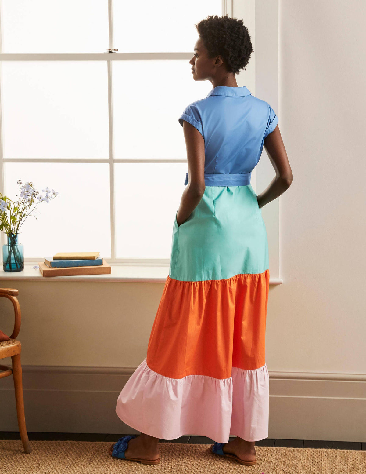Betty Maxi Shirt Dress-Marina-2