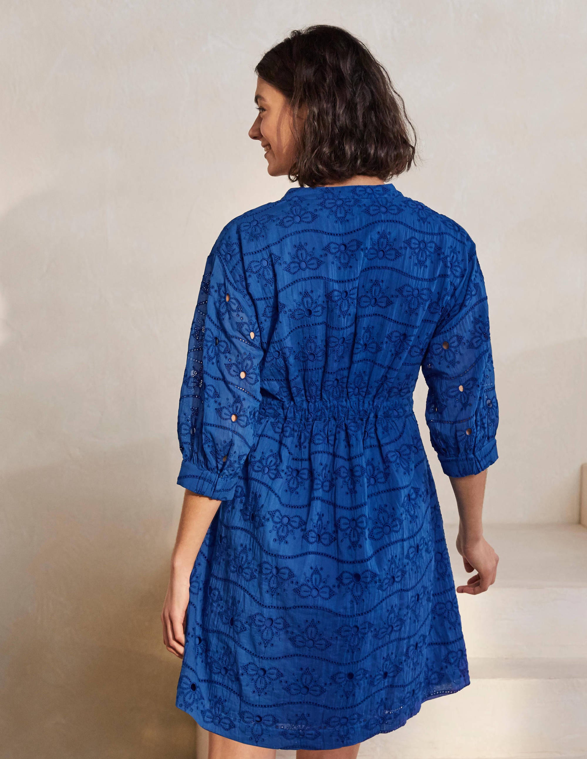 Broderie Cotton Dress-Summit - Image 2