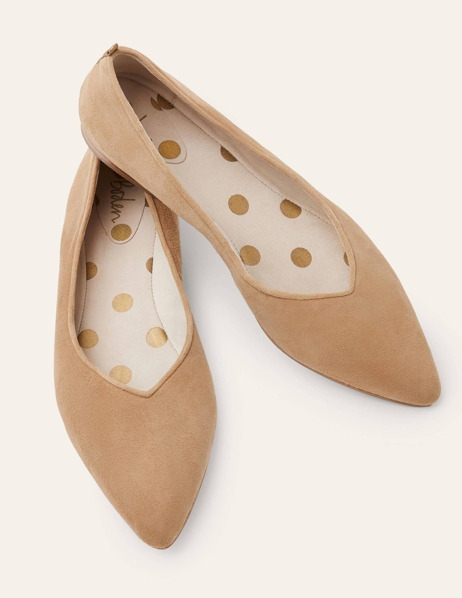 Julia Pointed Flats-Camel-1