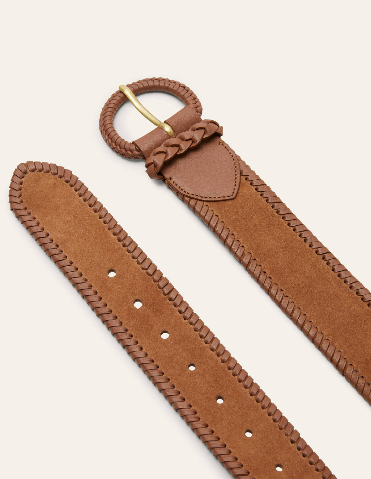Woven Waist Belt-Tan - Image 2