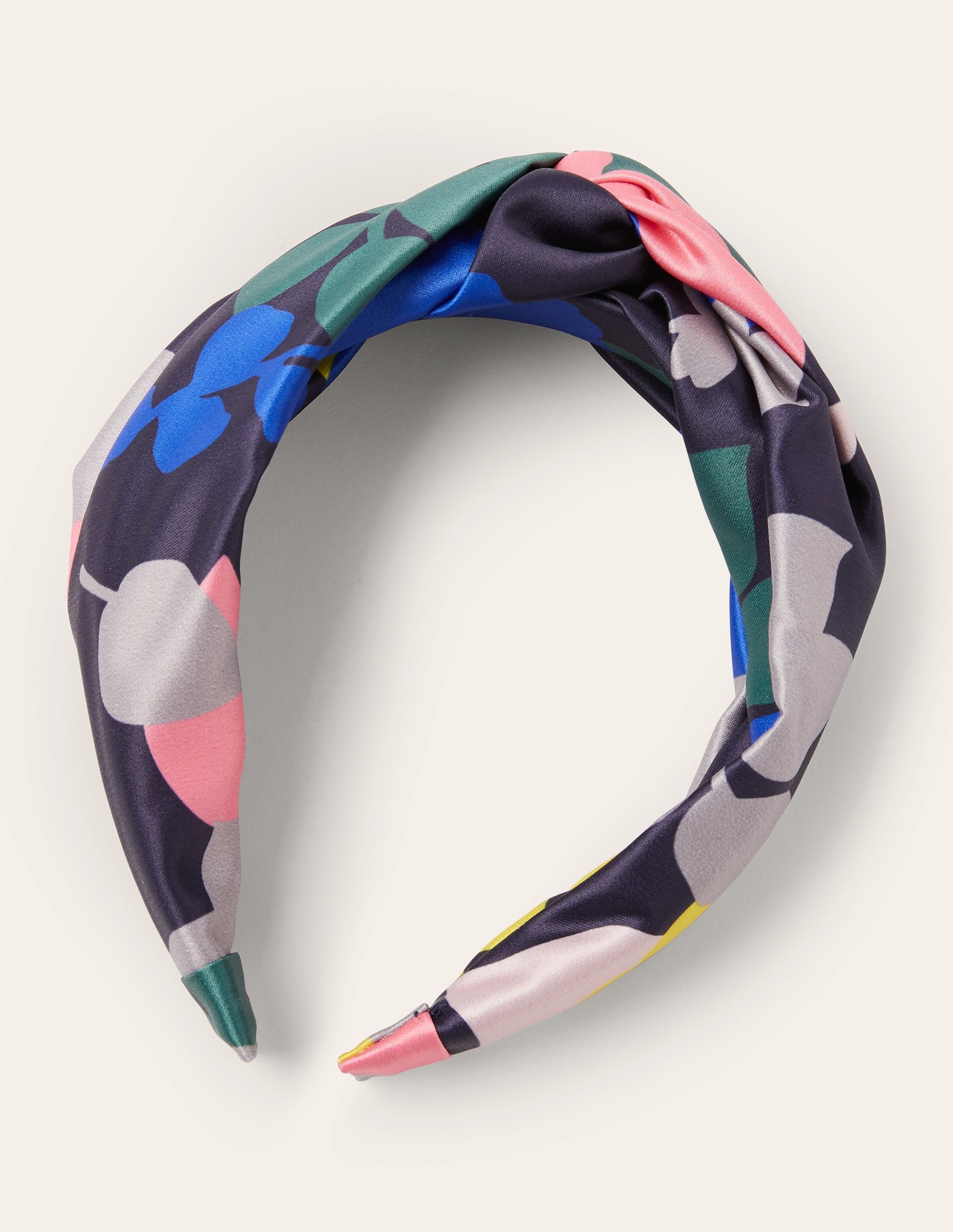 Knotted Headband-Leaf, Asphalt - Image 2