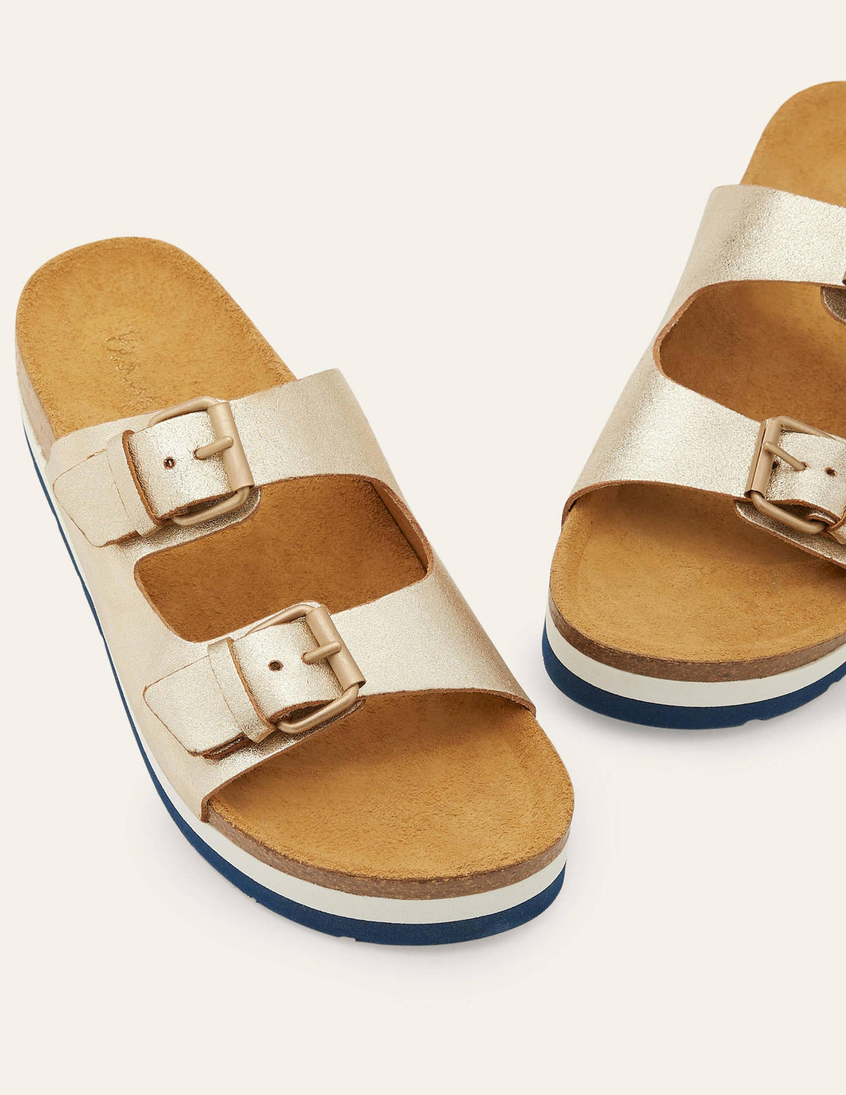 Ottoline Sandals-Light Gold Metallic - Image 1