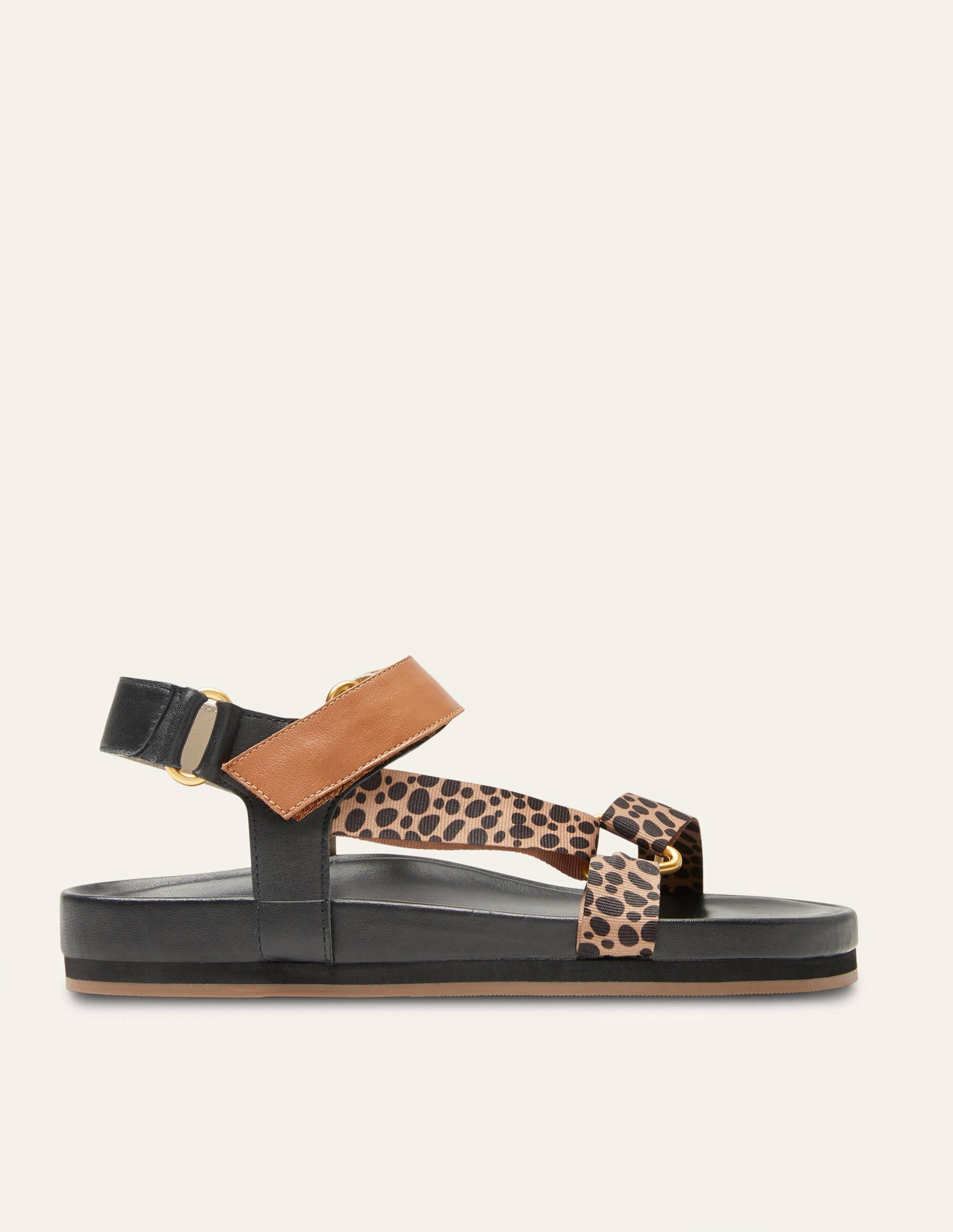 Colourblock Sandals-Leopard - Image 2