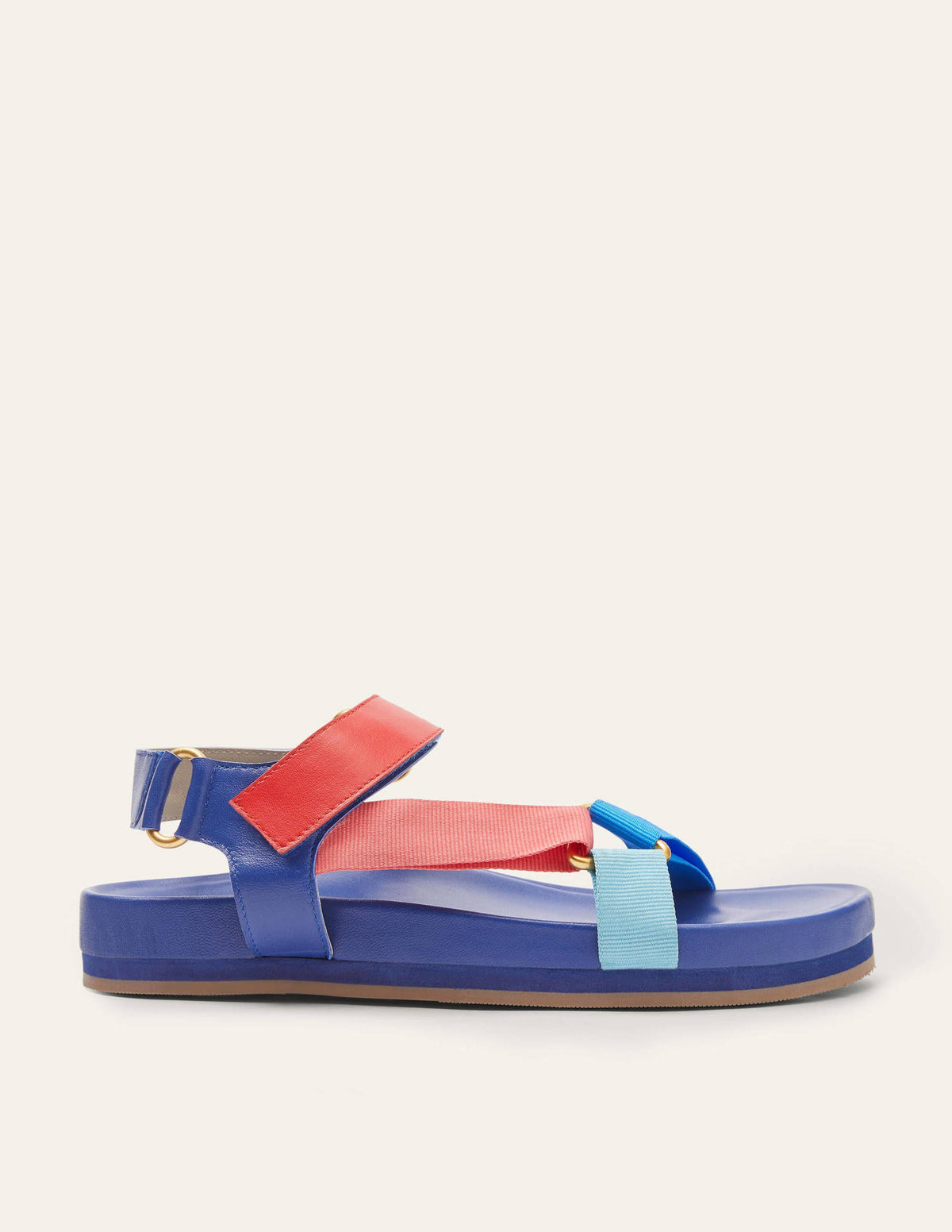 Colourblock Sandals-Navy Colourblock-2