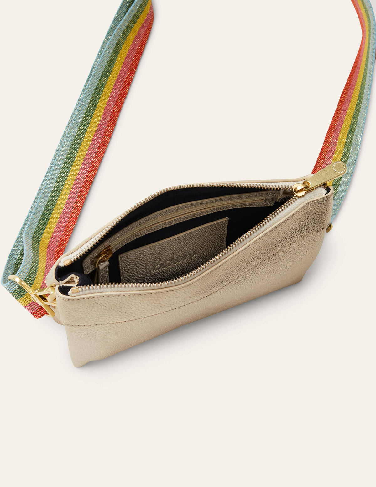 Clementine Crossbody Bag-Pale Gold - Image 2