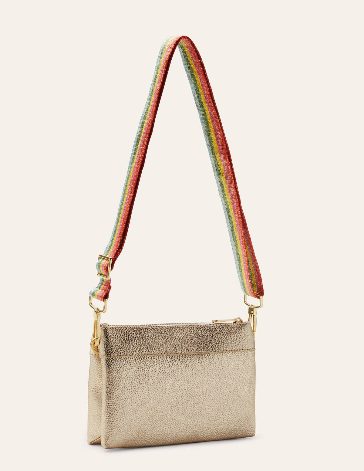 Clementine Crossbody Bag-Pale Gold - Image 3
