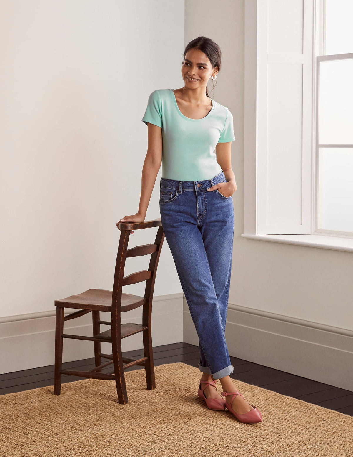 Essential Short Sleeve Tee-Spearmint-2