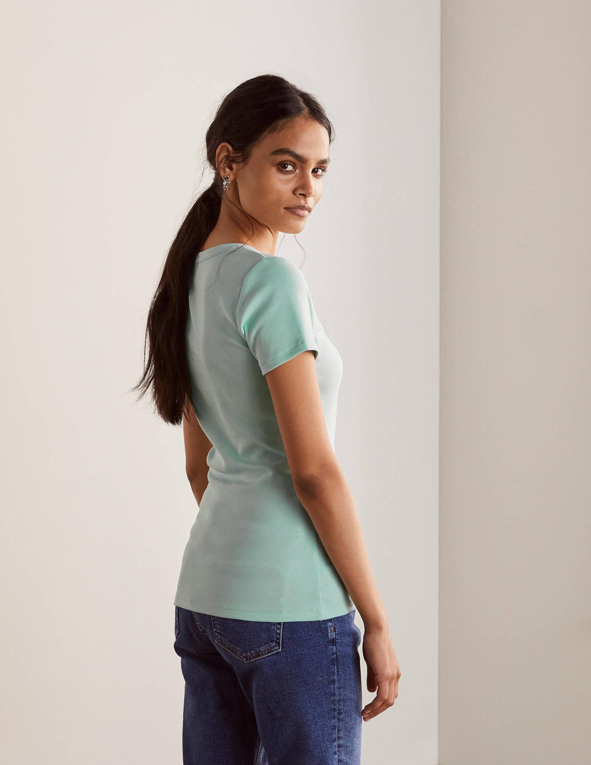 Essential Short Sleeve Tee-Spearmint - Image 3