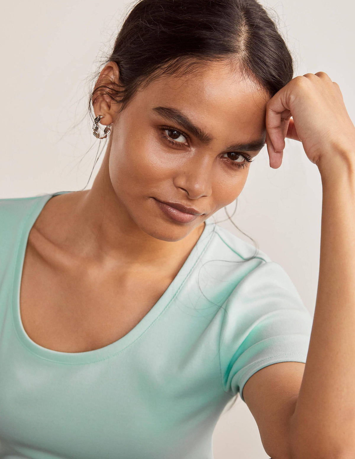 Essential Short Sleeve Tee-Spearmint - Image 4