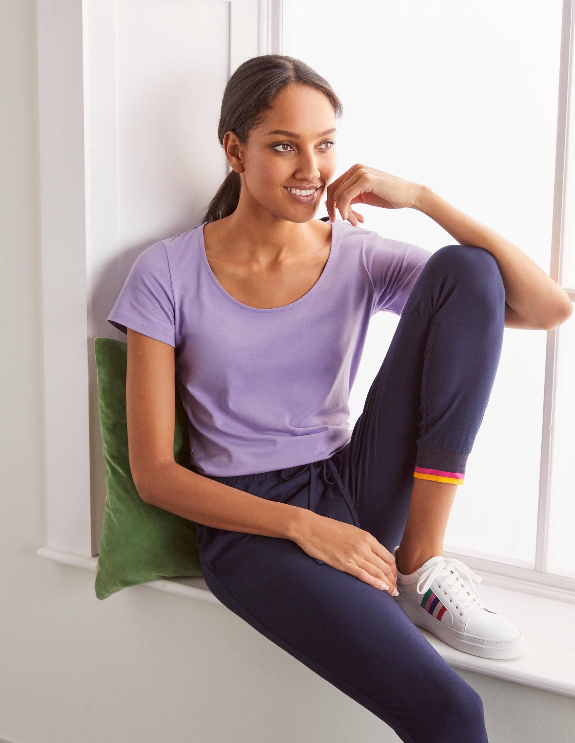 Supersoft Scoop Tee-Cool Violet-2