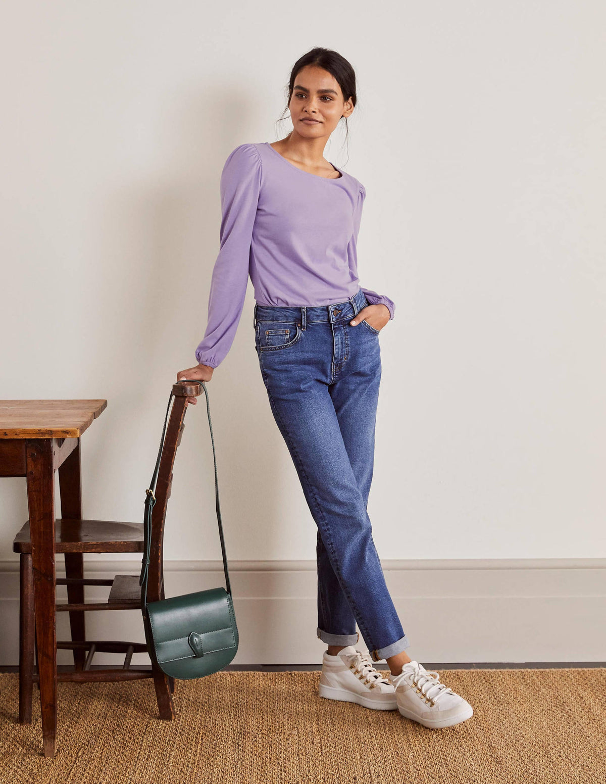 Supersoft Long Sleeve Top-Cool Violet - Image 2