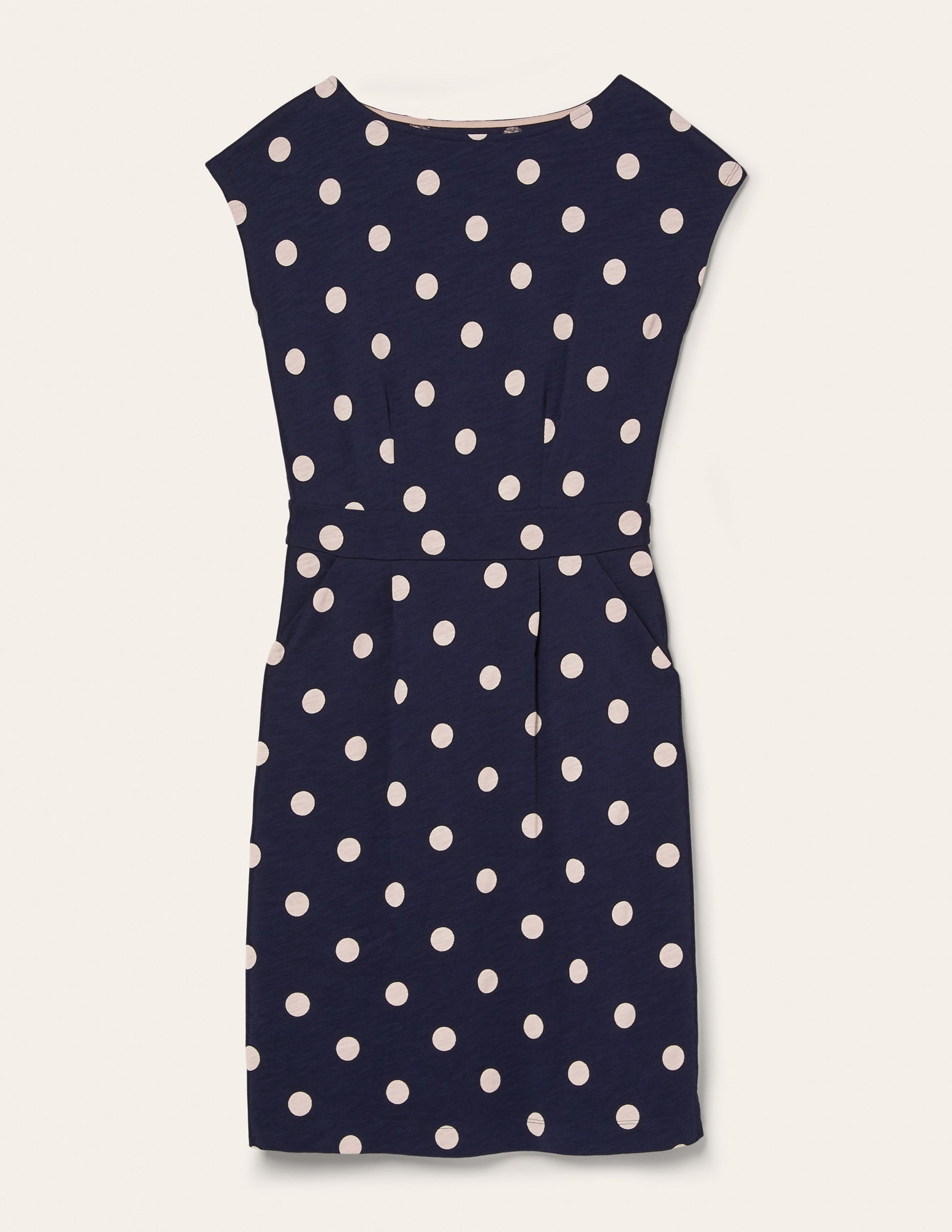 Florrie Jersey Dress-Navy, Dot-5