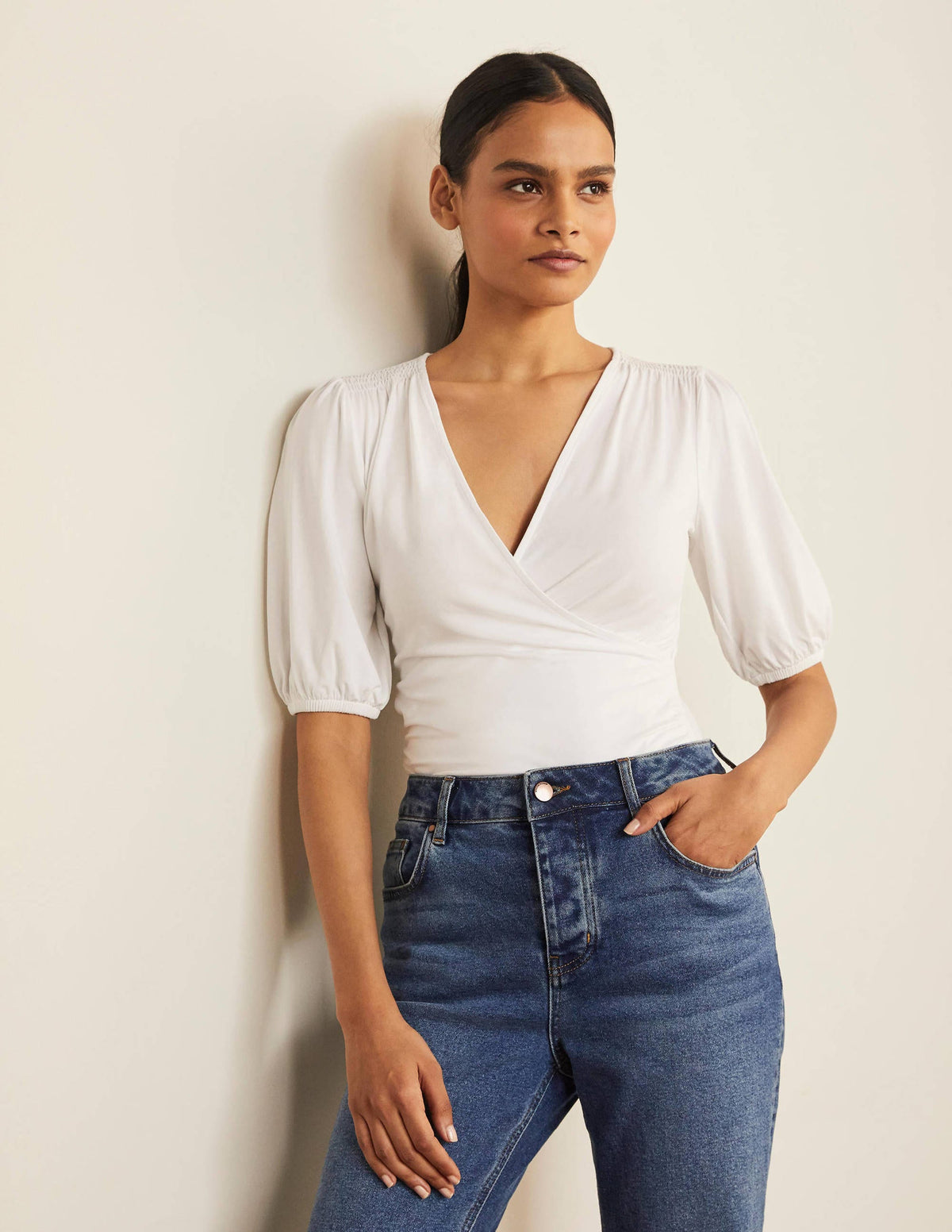 Joanna Wrap Top-White-1