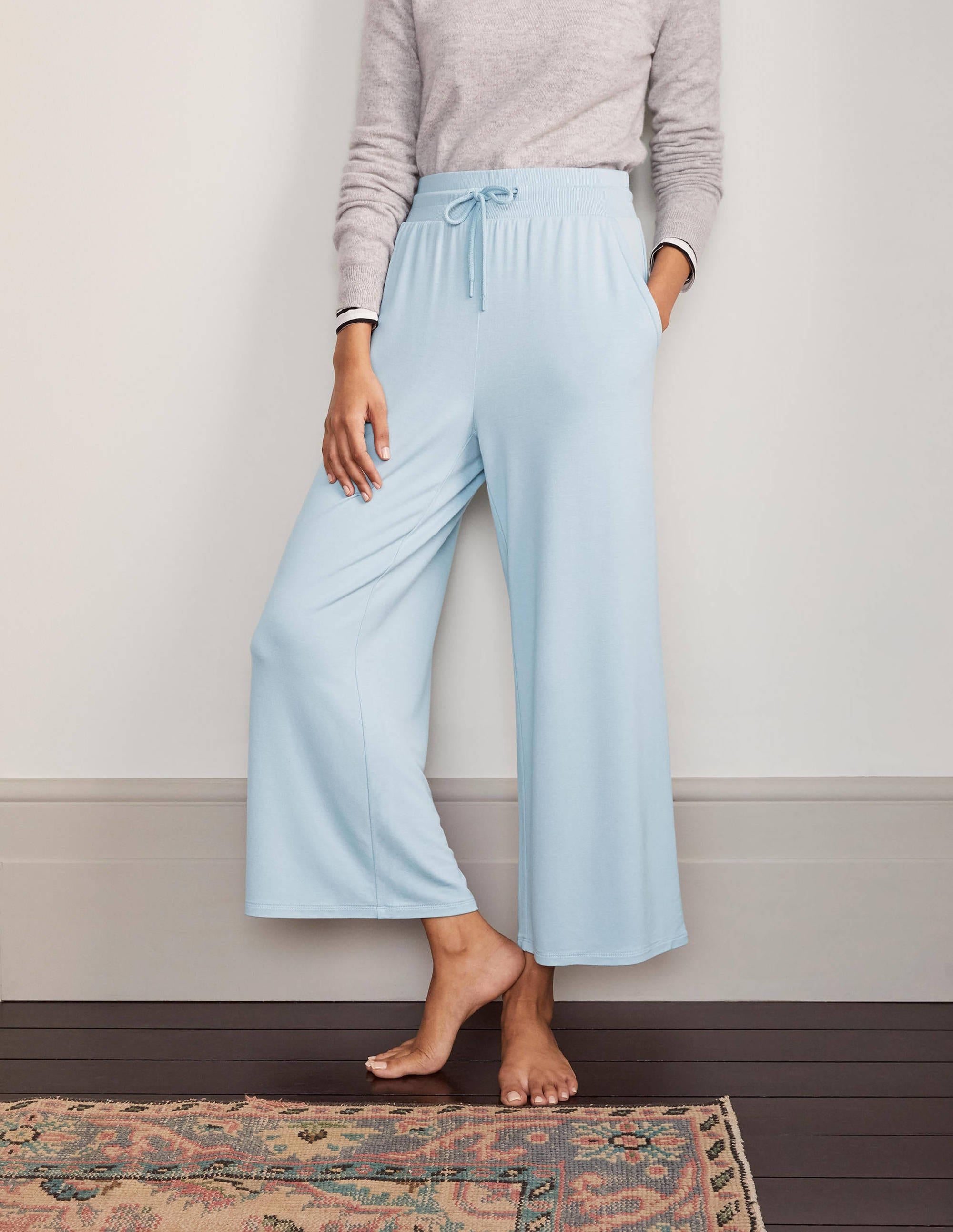 Emma Cropped Joggers-Surf - Image 2