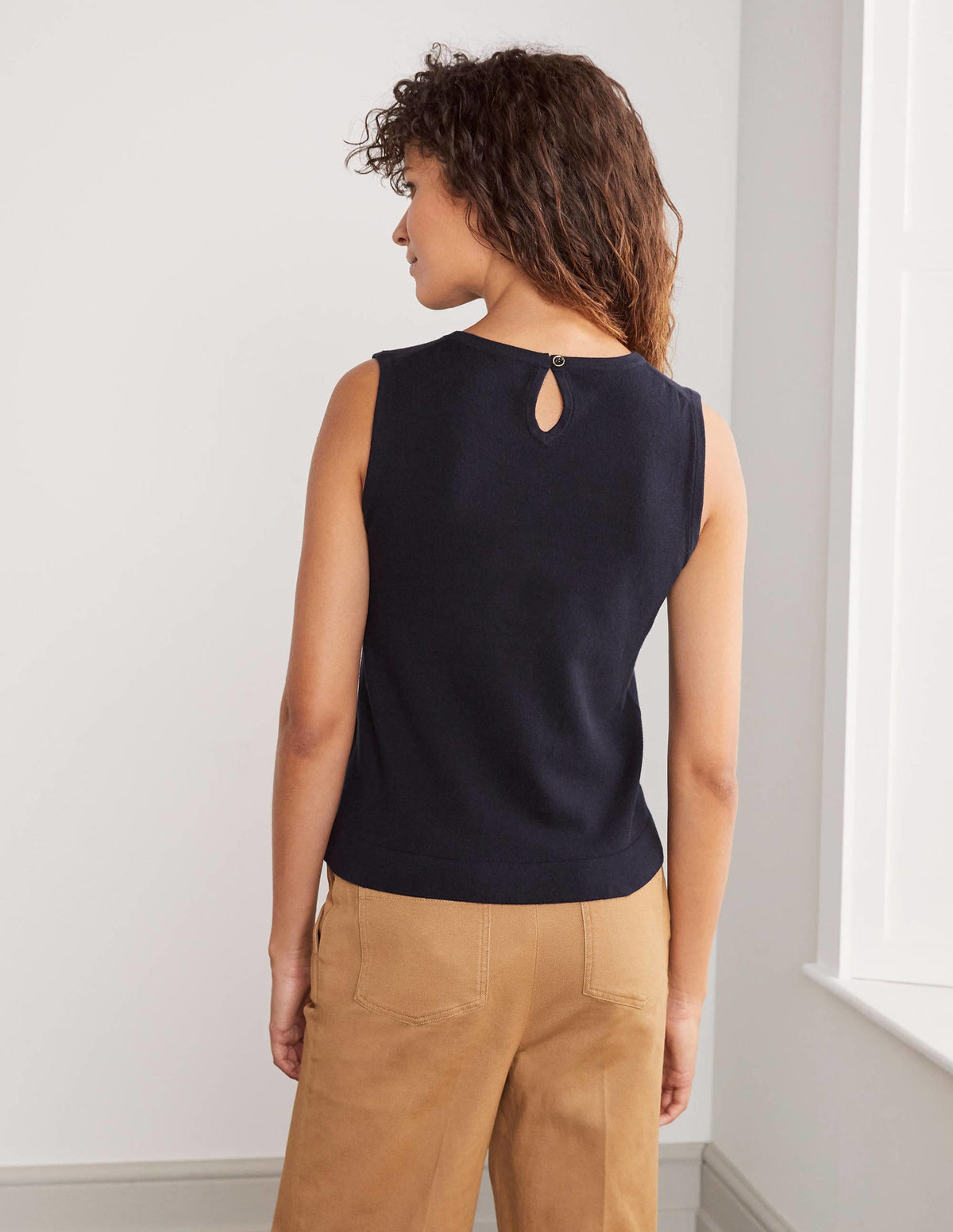 Favourite Knitted Tank-Navy - Image 3
