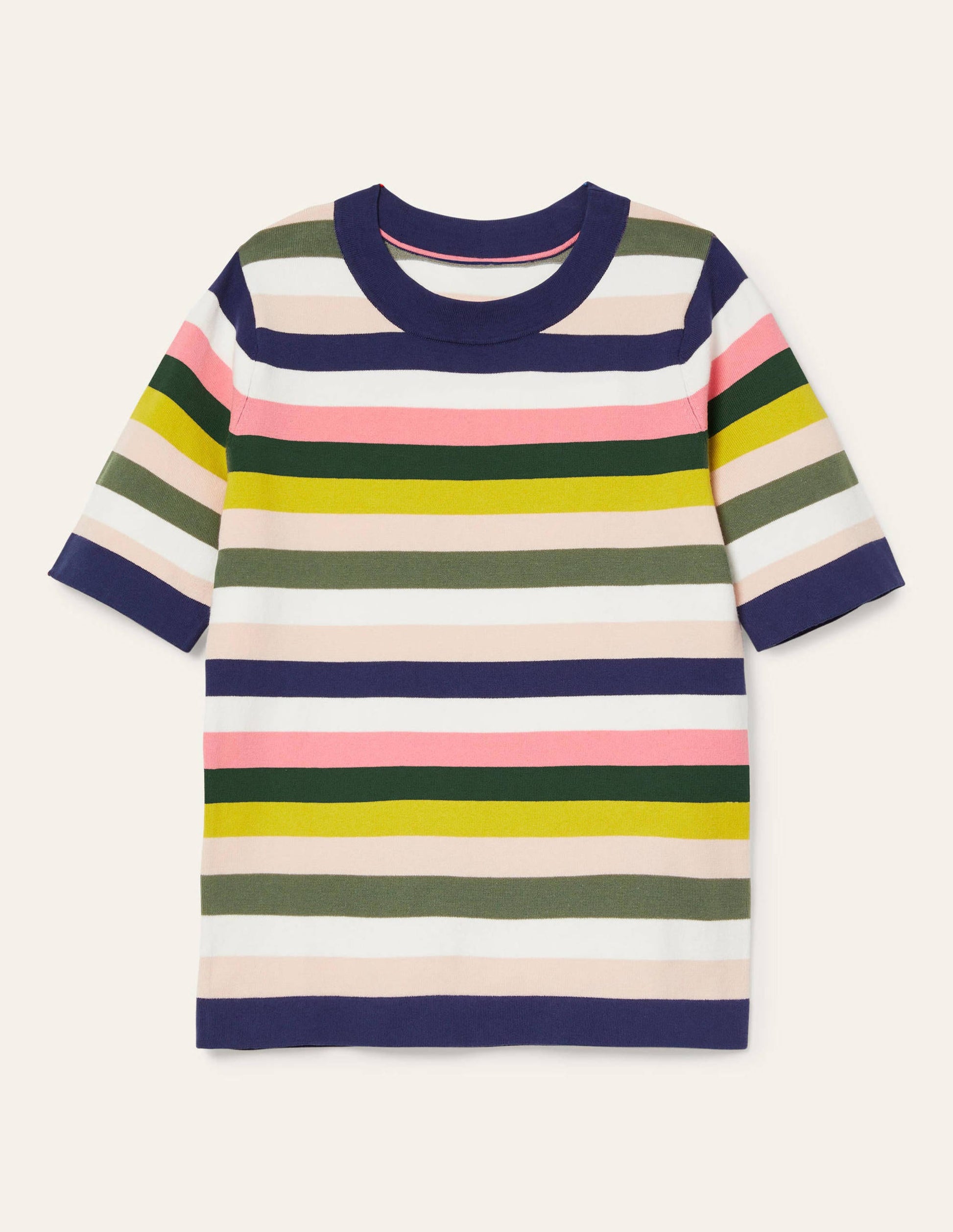 Abingdon Knitted Tee-Multi Stripe-6