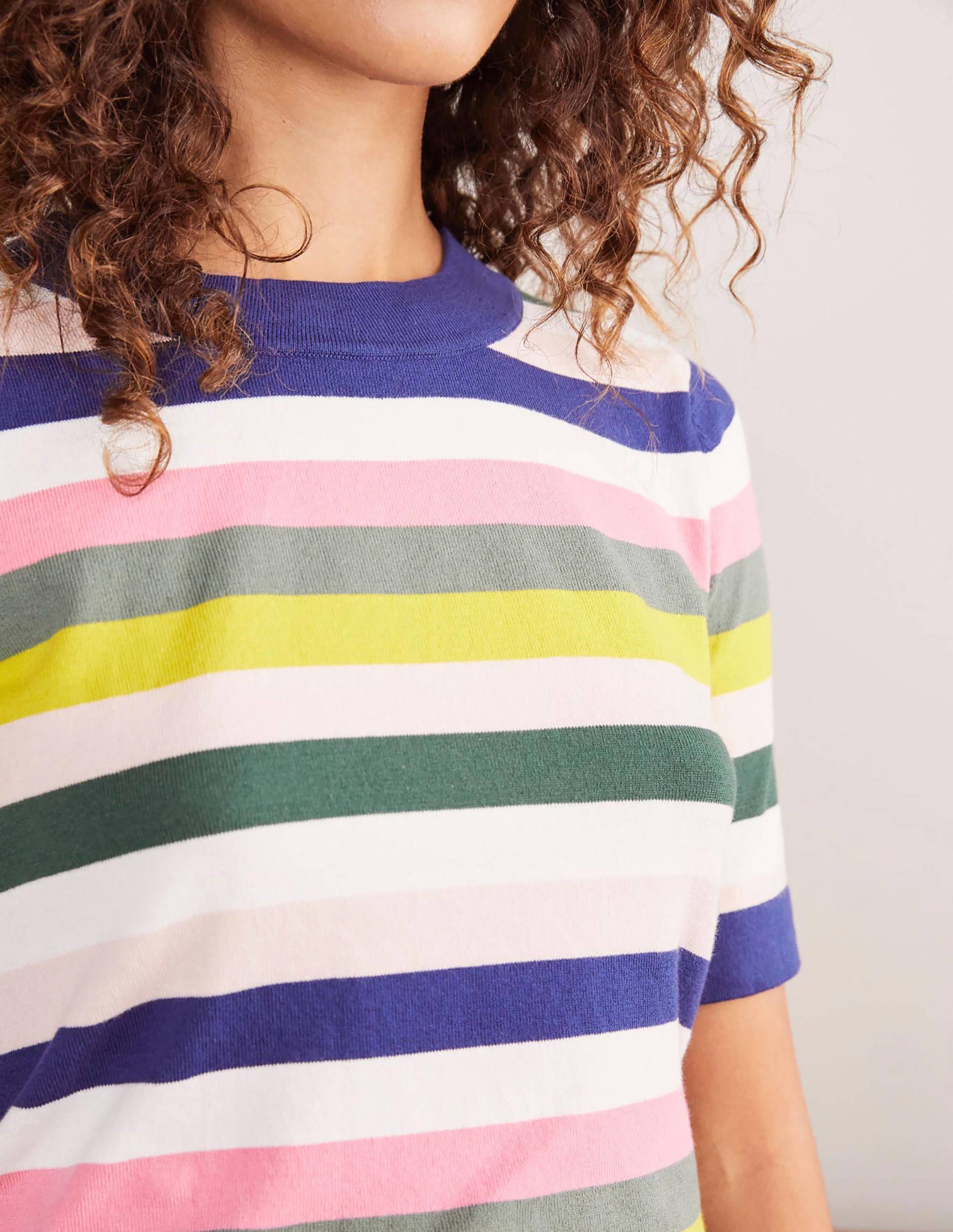 Abingdon Knitted Tee-Multi Stripe - Image 4