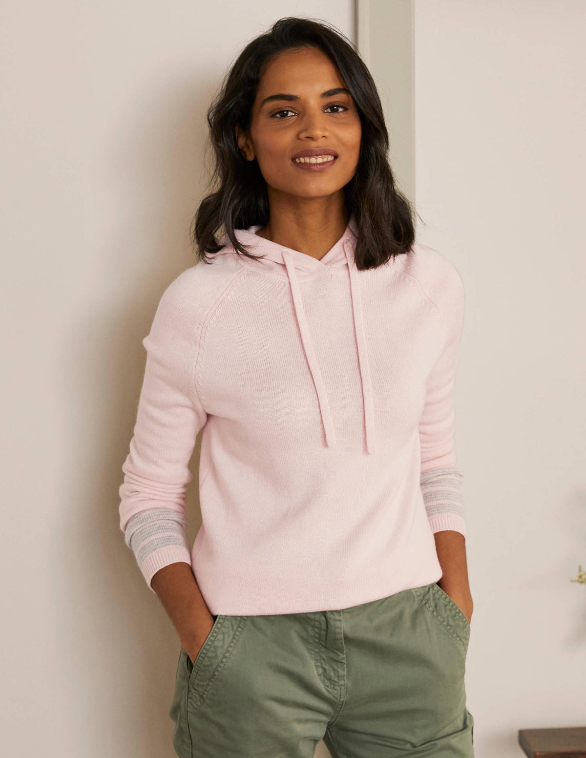 Morton Knitted Hoodie-Milkshake - Image 2