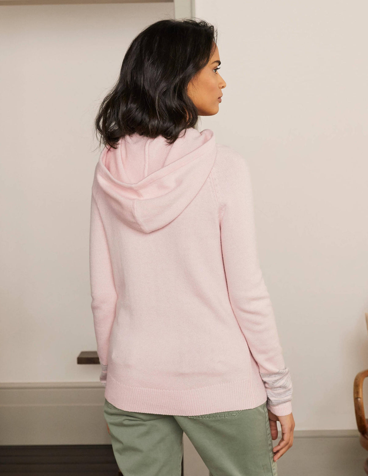 Morton Knitted Hoodie-Milkshake-3