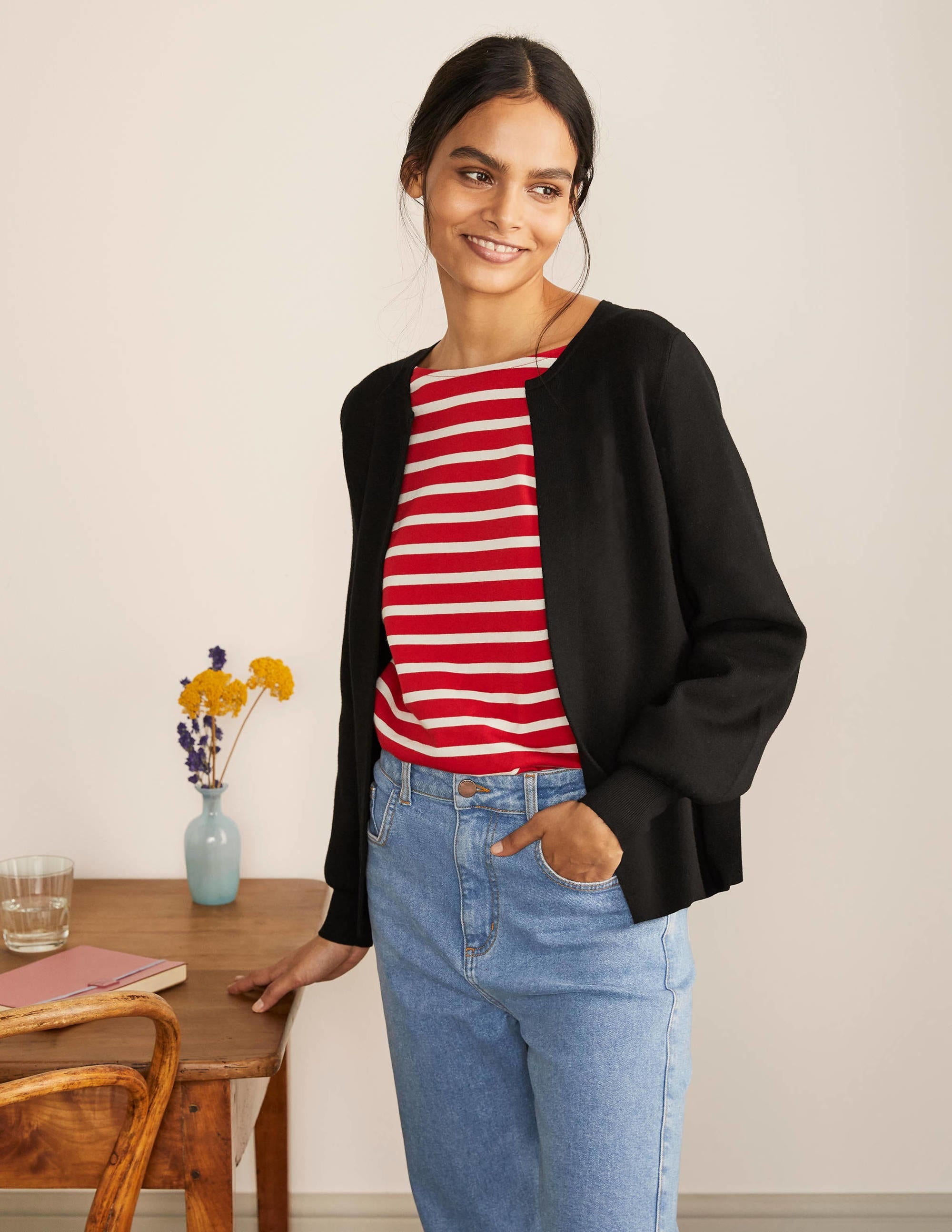 Berkshire Cardigan-Black - Image 1