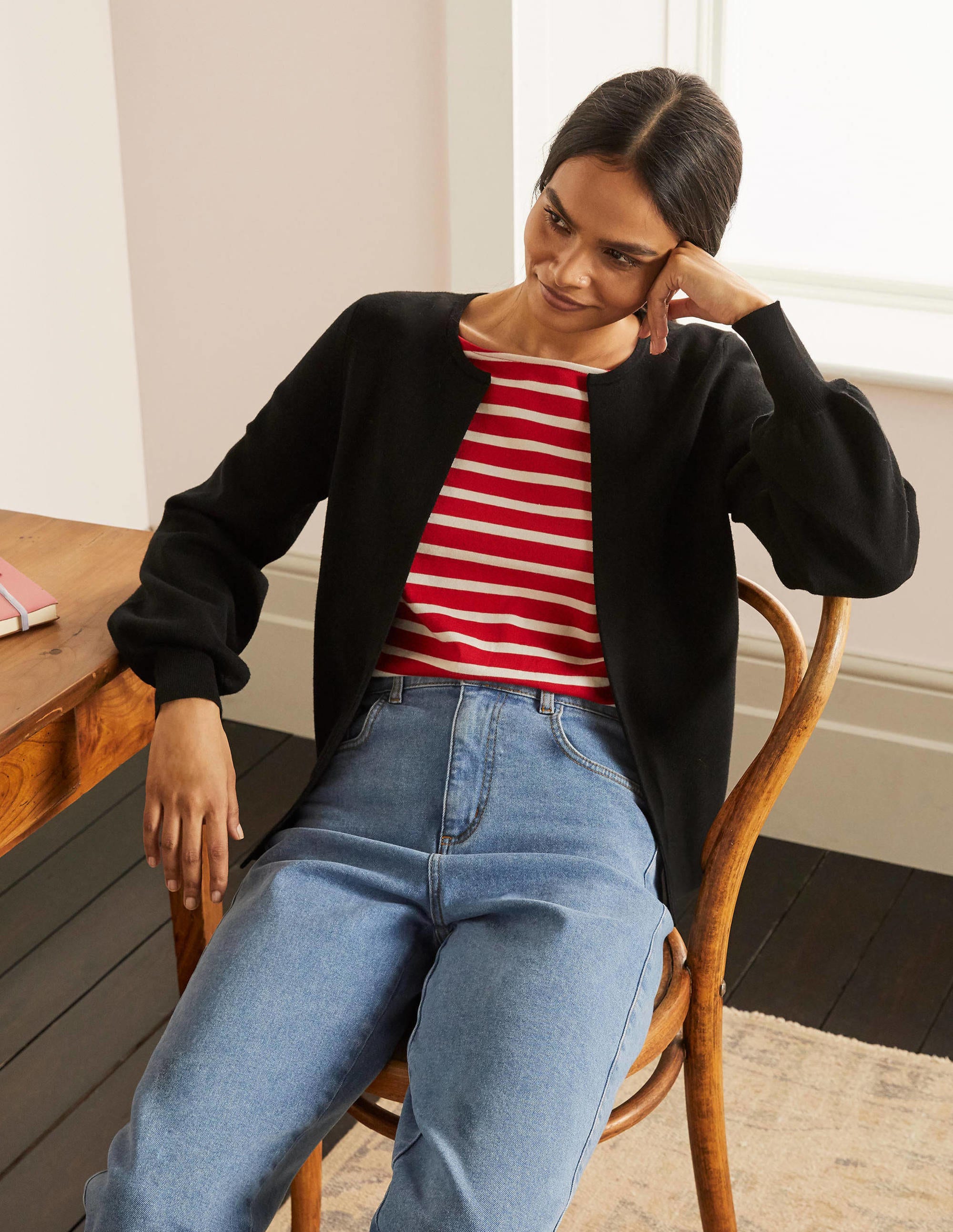 Berkshire Cardigan-Black - Image 2