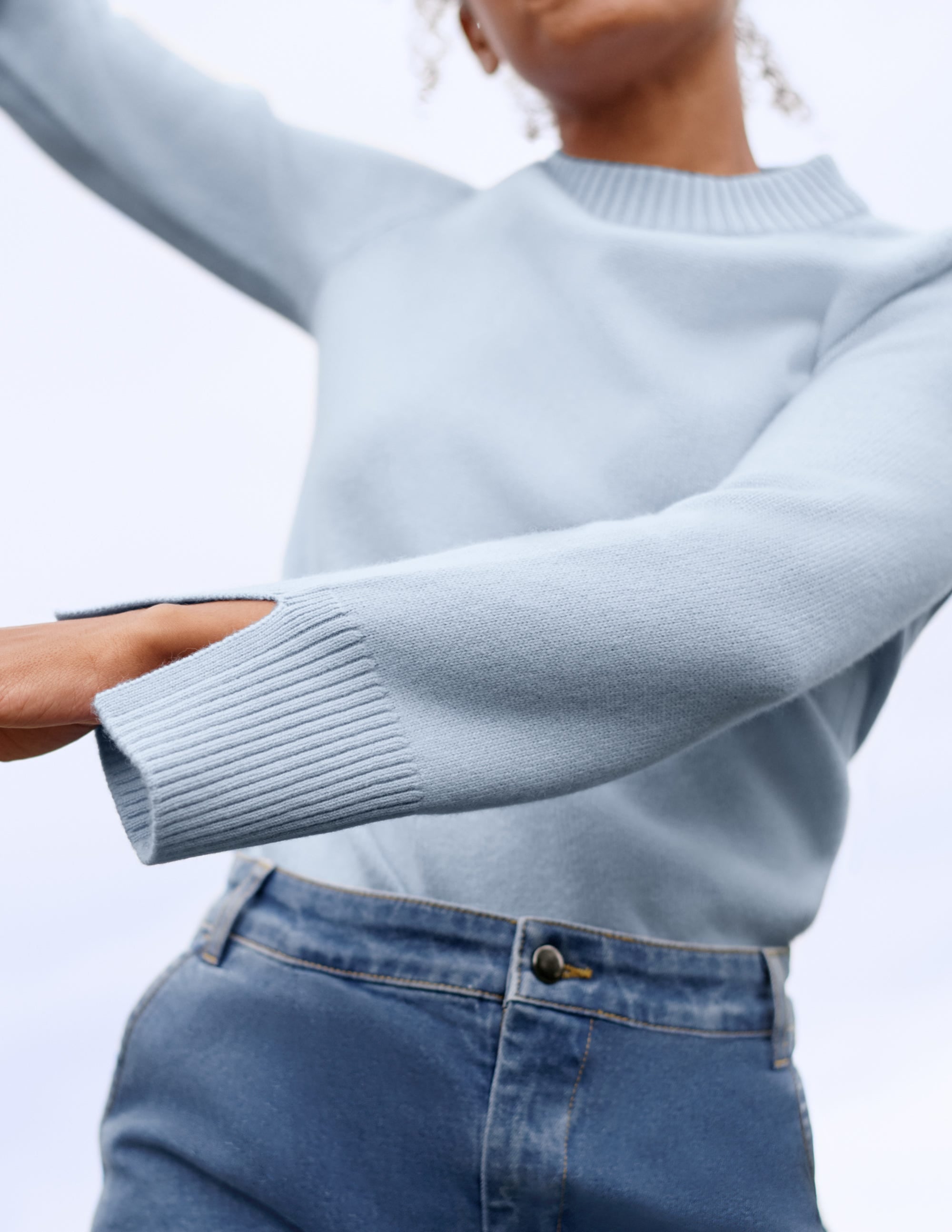 Dundee Cashmere Sweater-Blue - Image 8