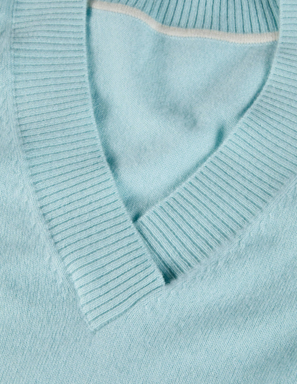 Oakley Cashmere V-Neck Sweater-Georgian Blue-6
