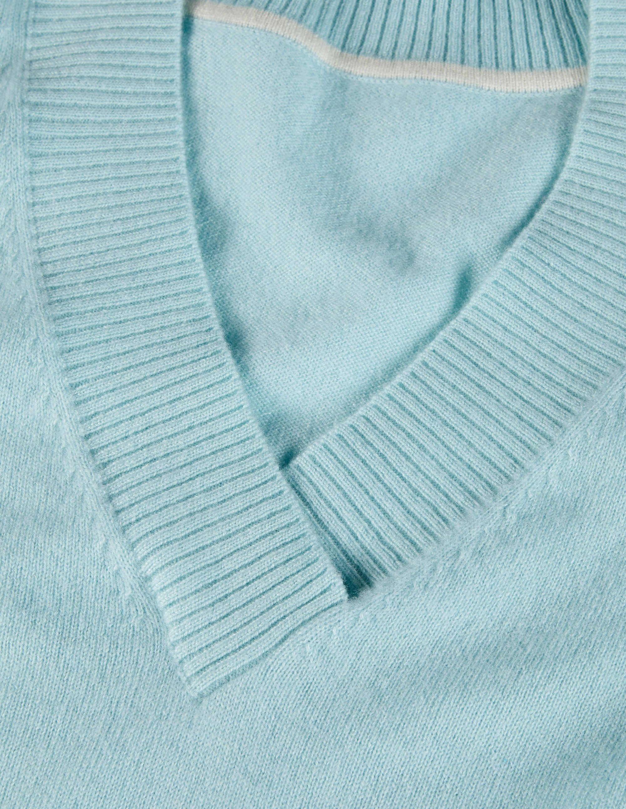 Oakley Cashmere V-Neck Sweater-Georgian Blue - Image 6