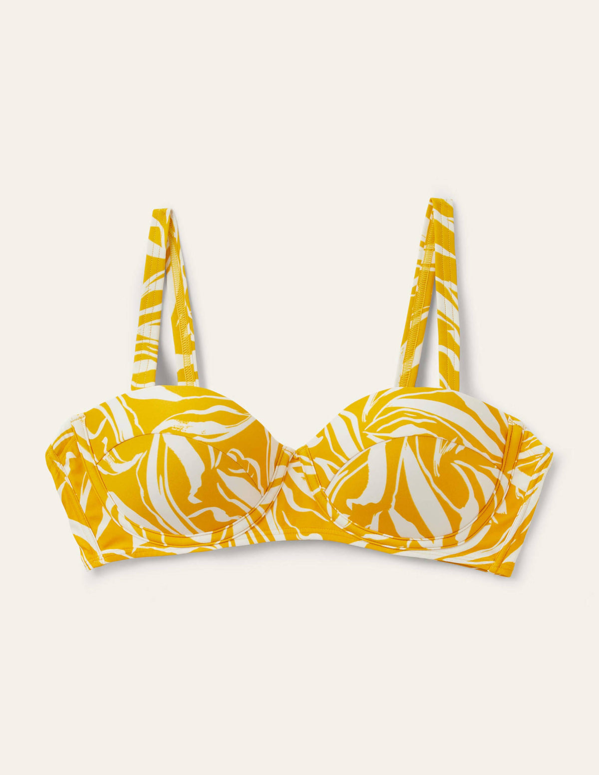 Kythira Cup-size Bikini Top-Chartreuse, Painted Foliage - Image 7