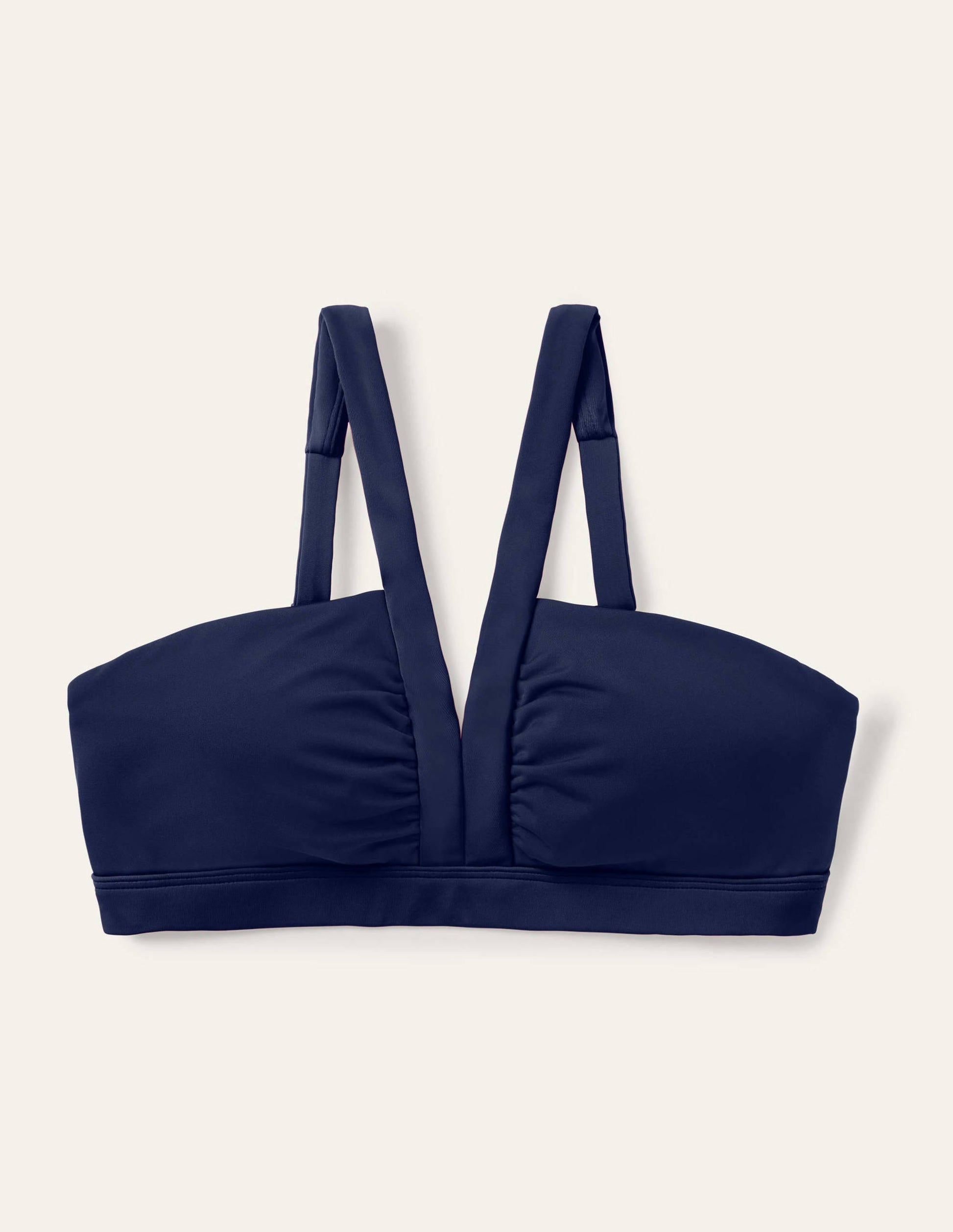 Corsica V-neck Bikini Top-French Navy-6