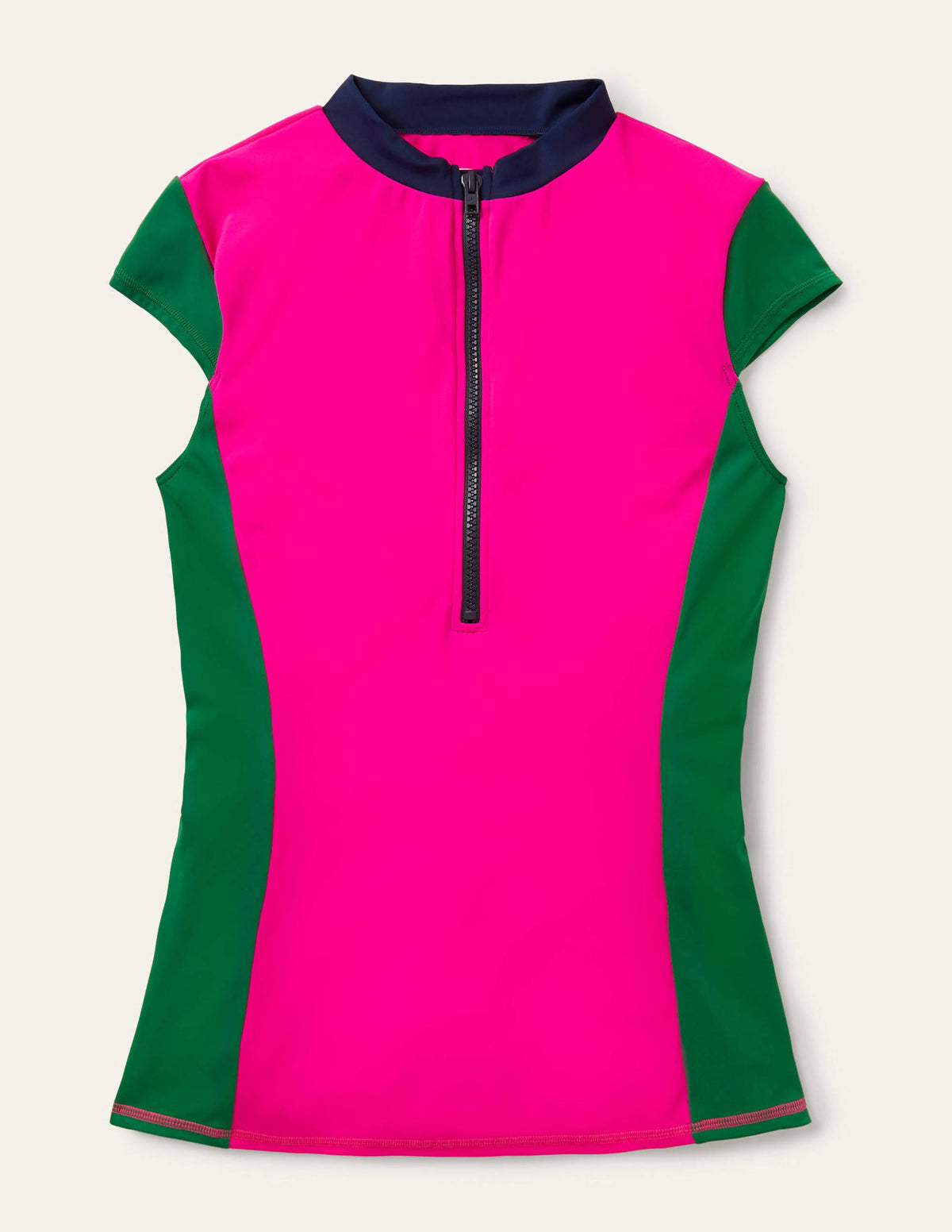 Tilos Short Sleeve Rash Guard-Verde Colourblock - Image 6