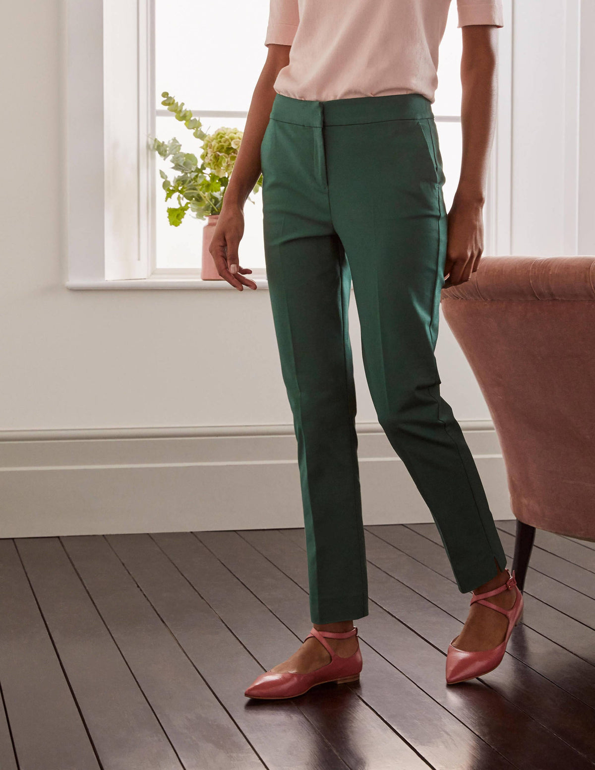 Richmond 7/8 Pants-Palm Leaf-1