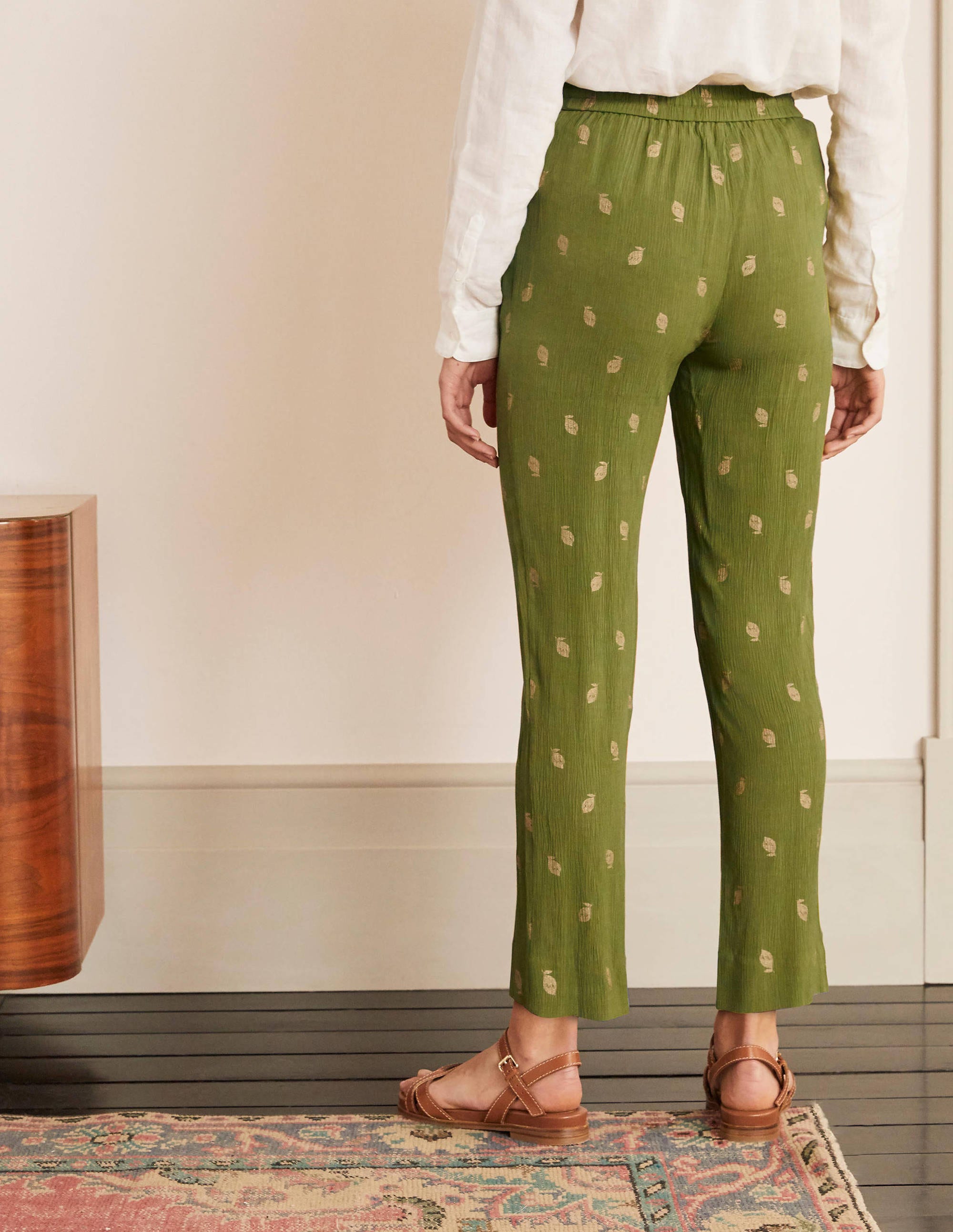 Bembridge Pants-Pea, Citrus Fruit Foil - Image 2