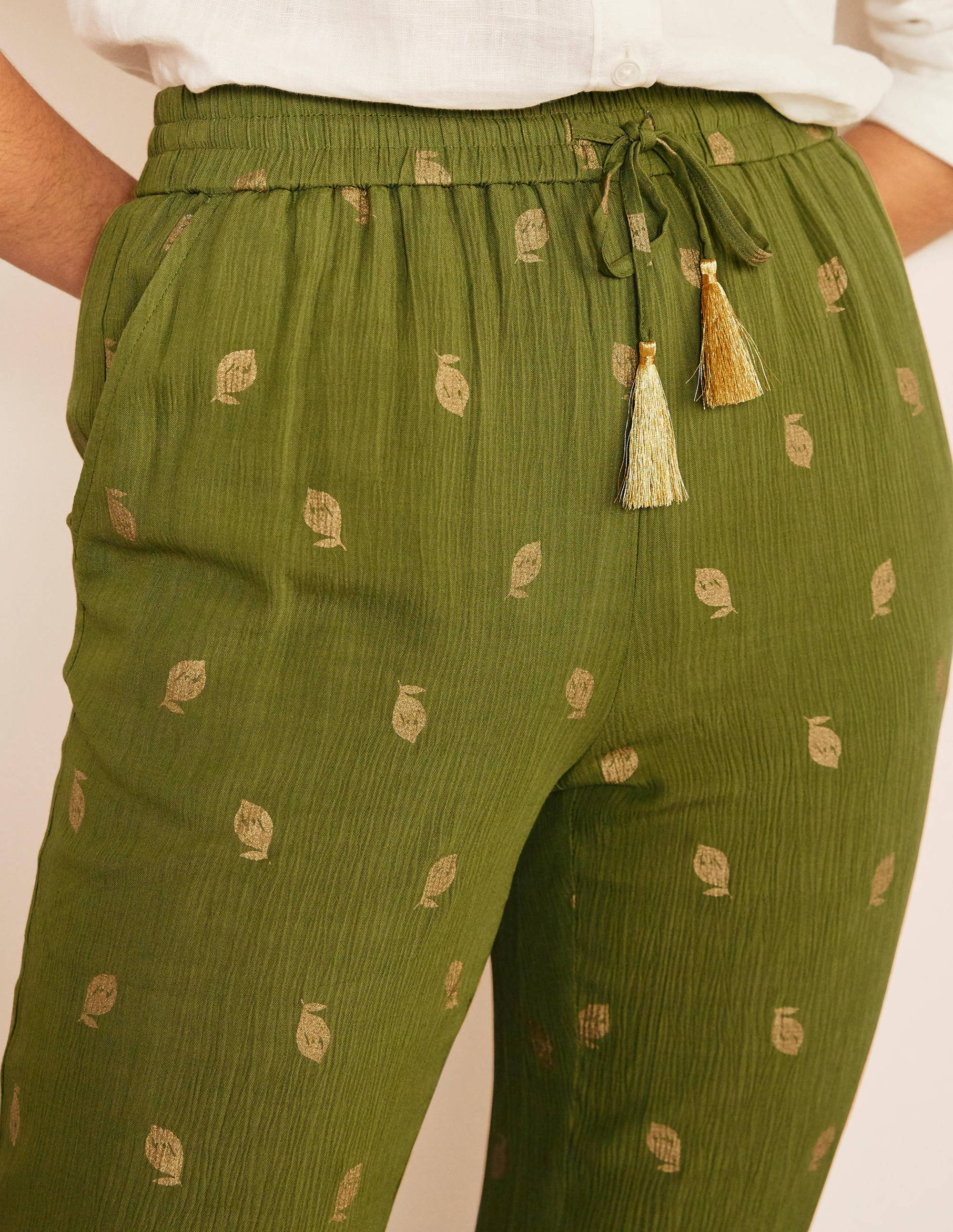 Bembridge Pants-Pea, Citrus Fruit Foil - Image 3