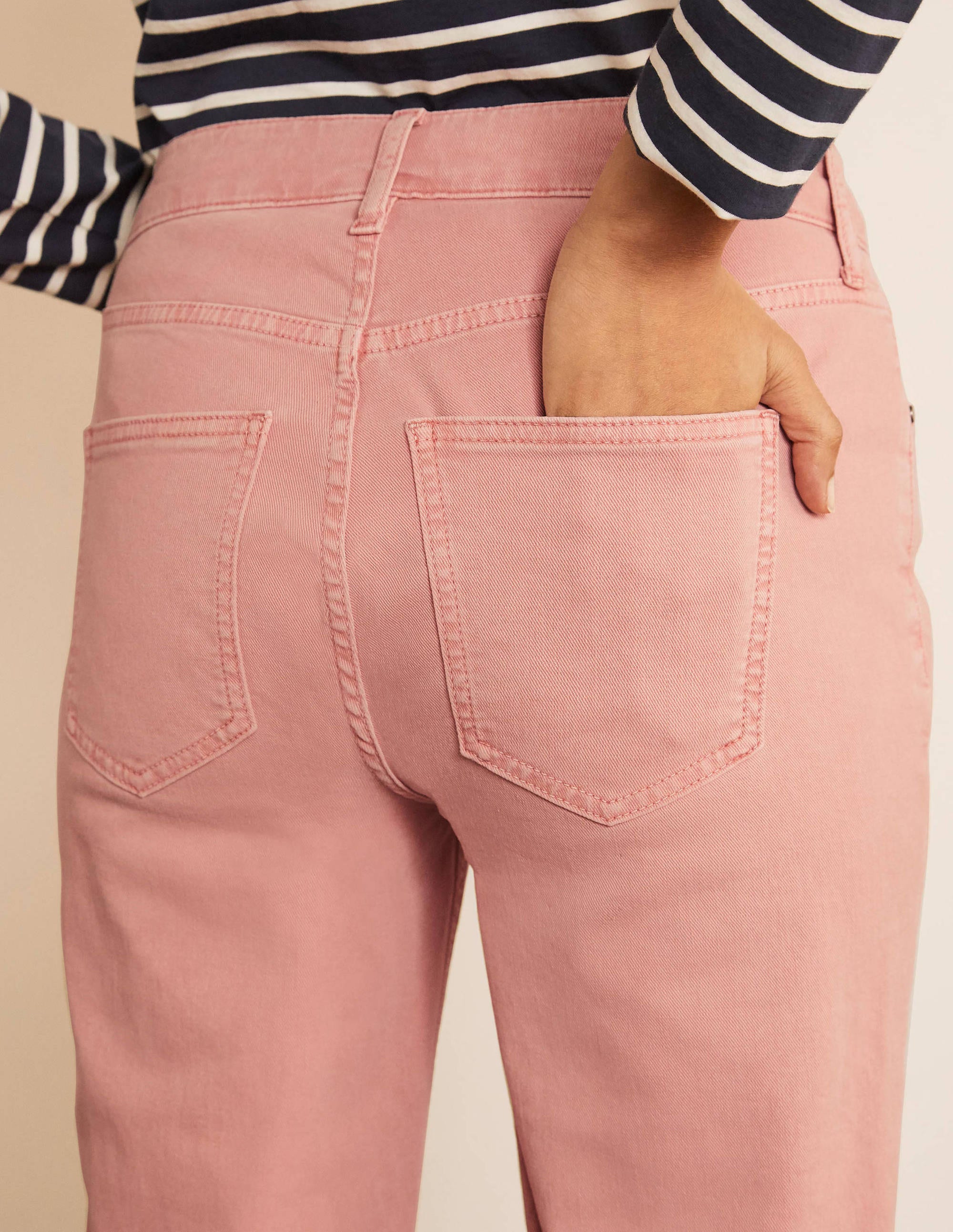 Girlfriend Jeans-Pale Pink Wash - Image 4