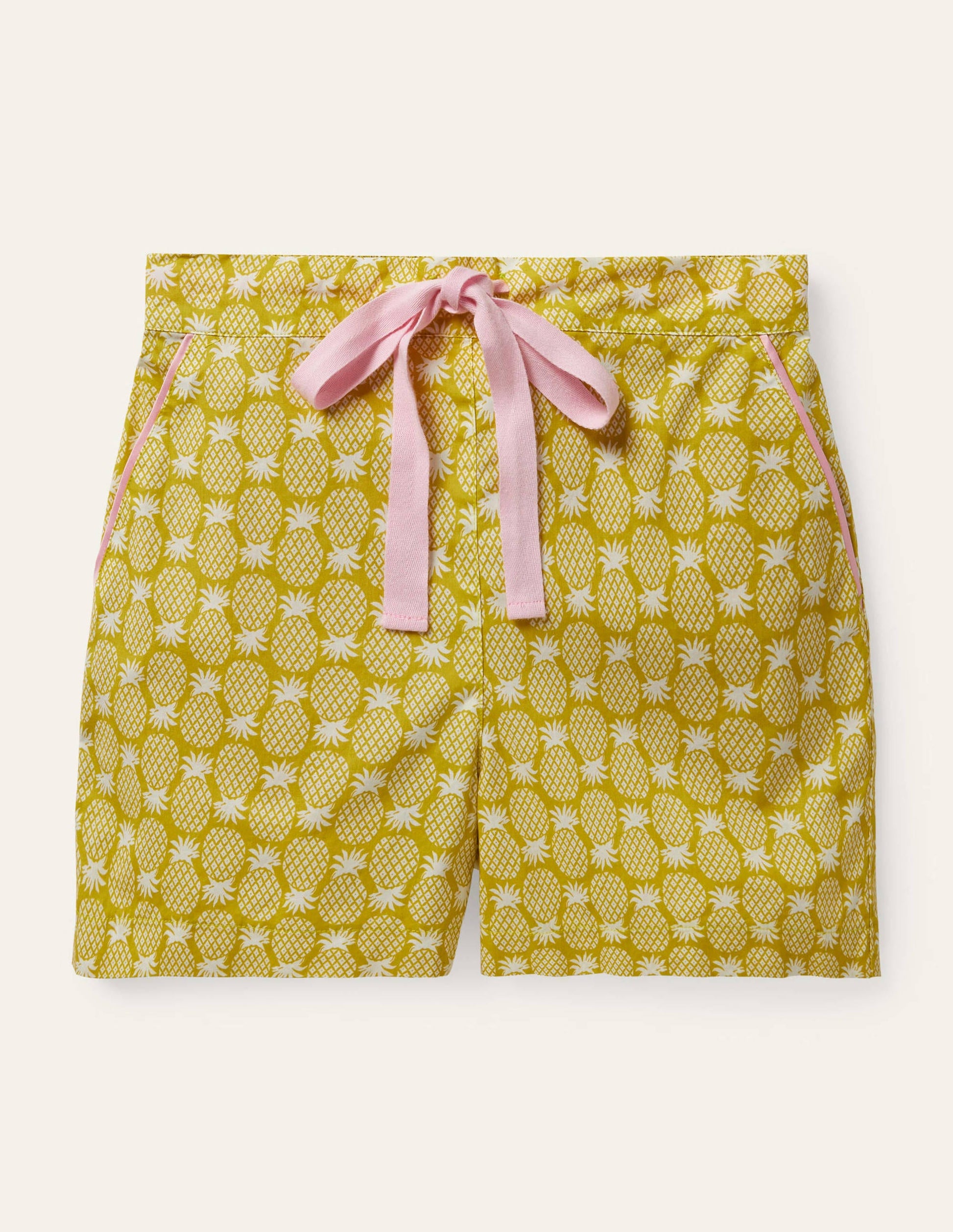 Phoebe PJ Shorts-Chartreuse, Pineapple Geo-5