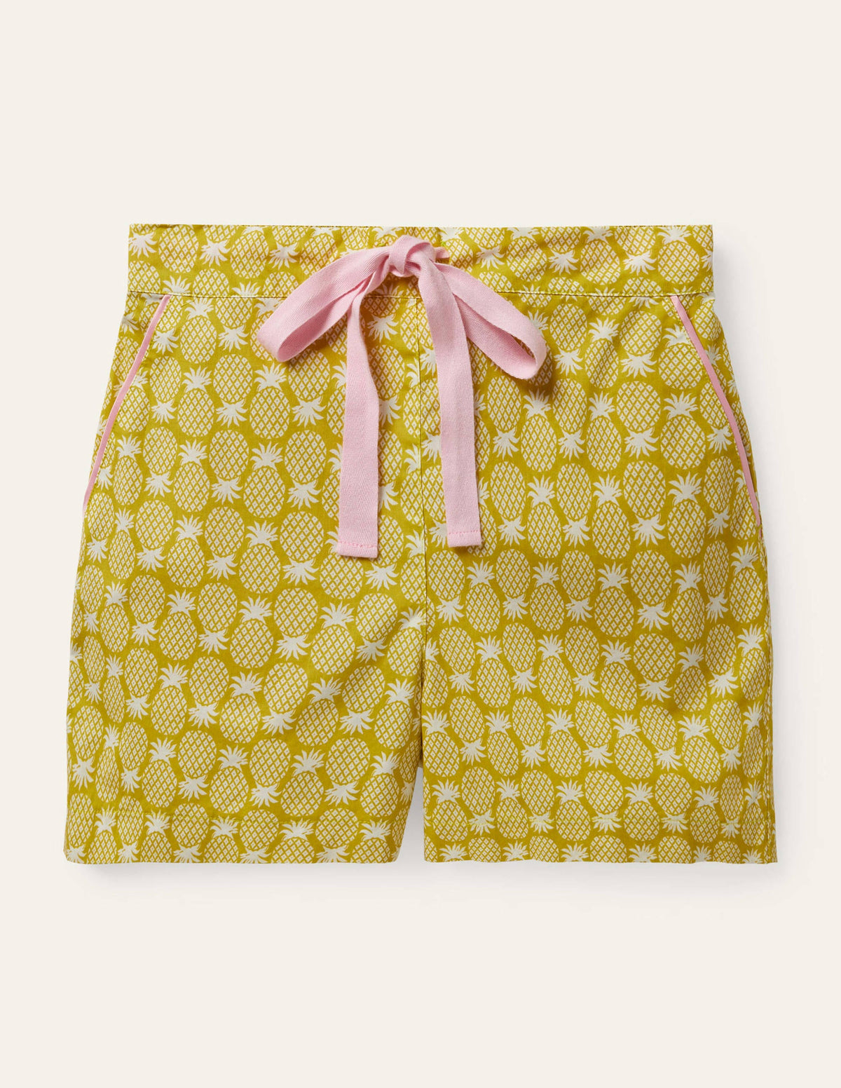 Phoebe PJ Shorts-Chartreuse, Pineapple Geo - Image 5