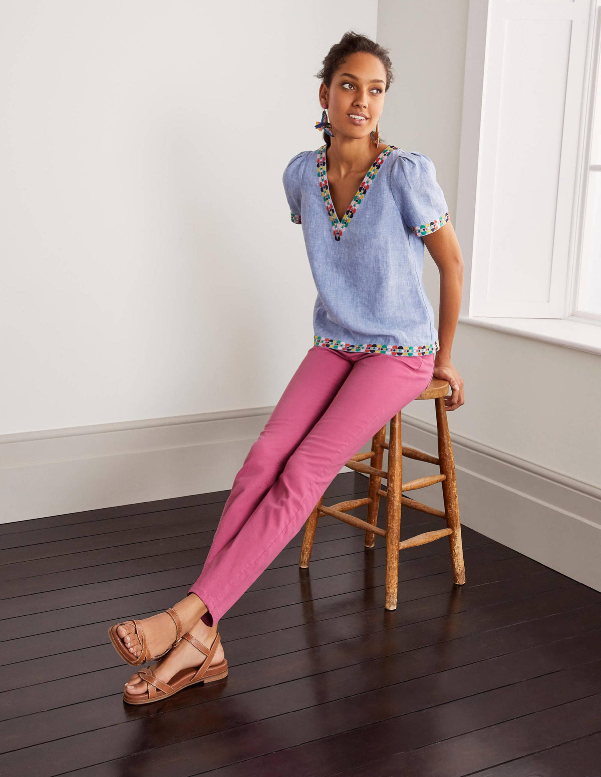 Slim Straight Ankle Skimmers-Berry Sorbet-4
