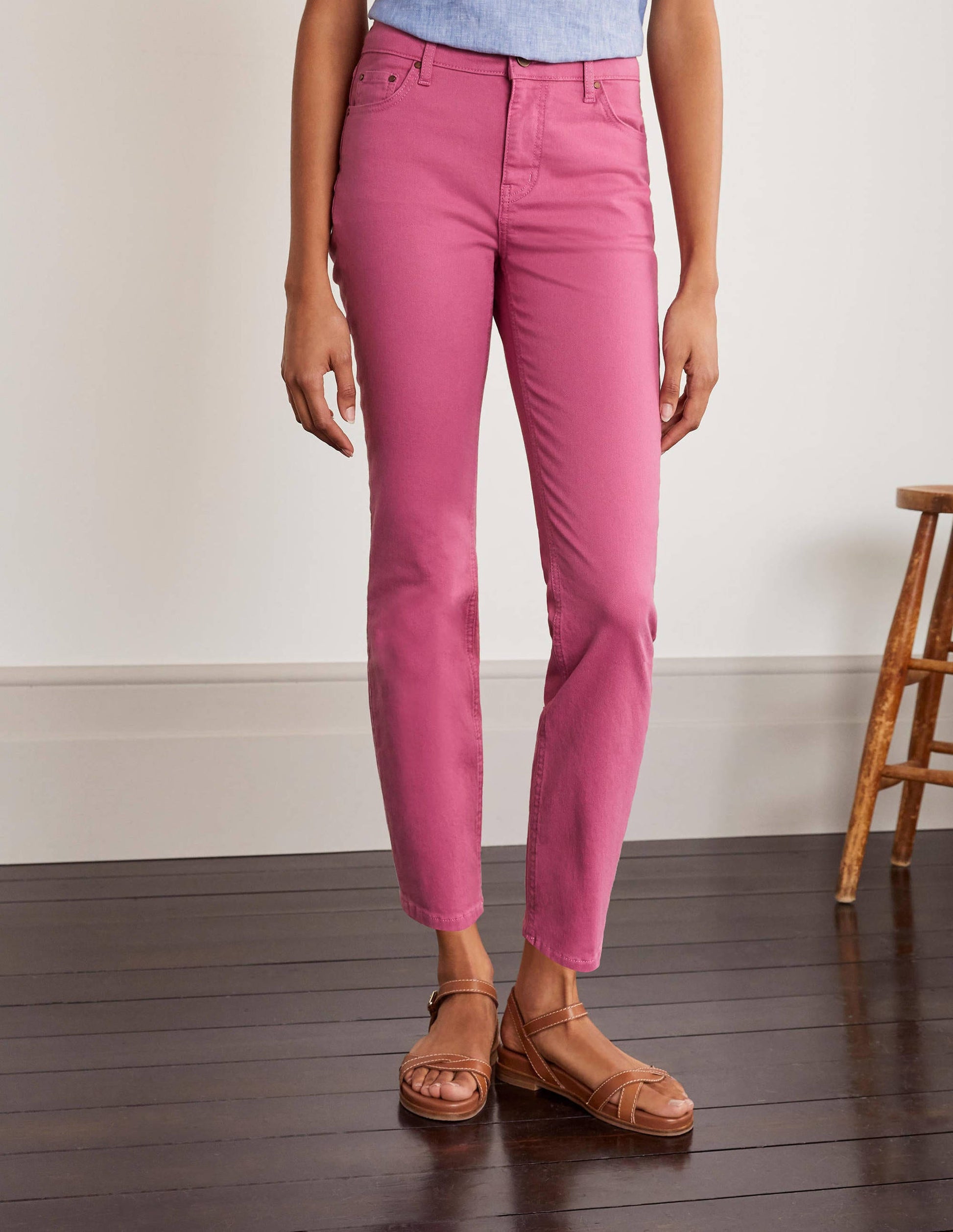 Slim Straight Ankle Skimmers-Berry Sorbet-1