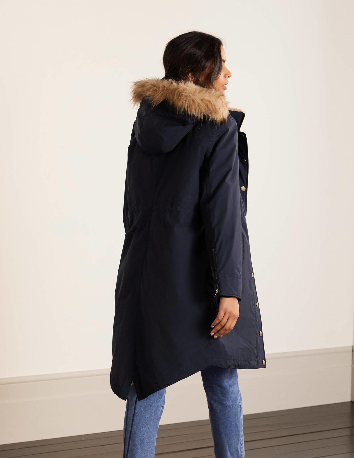 Dunbar Waterproof Parka-Navy - Image 4