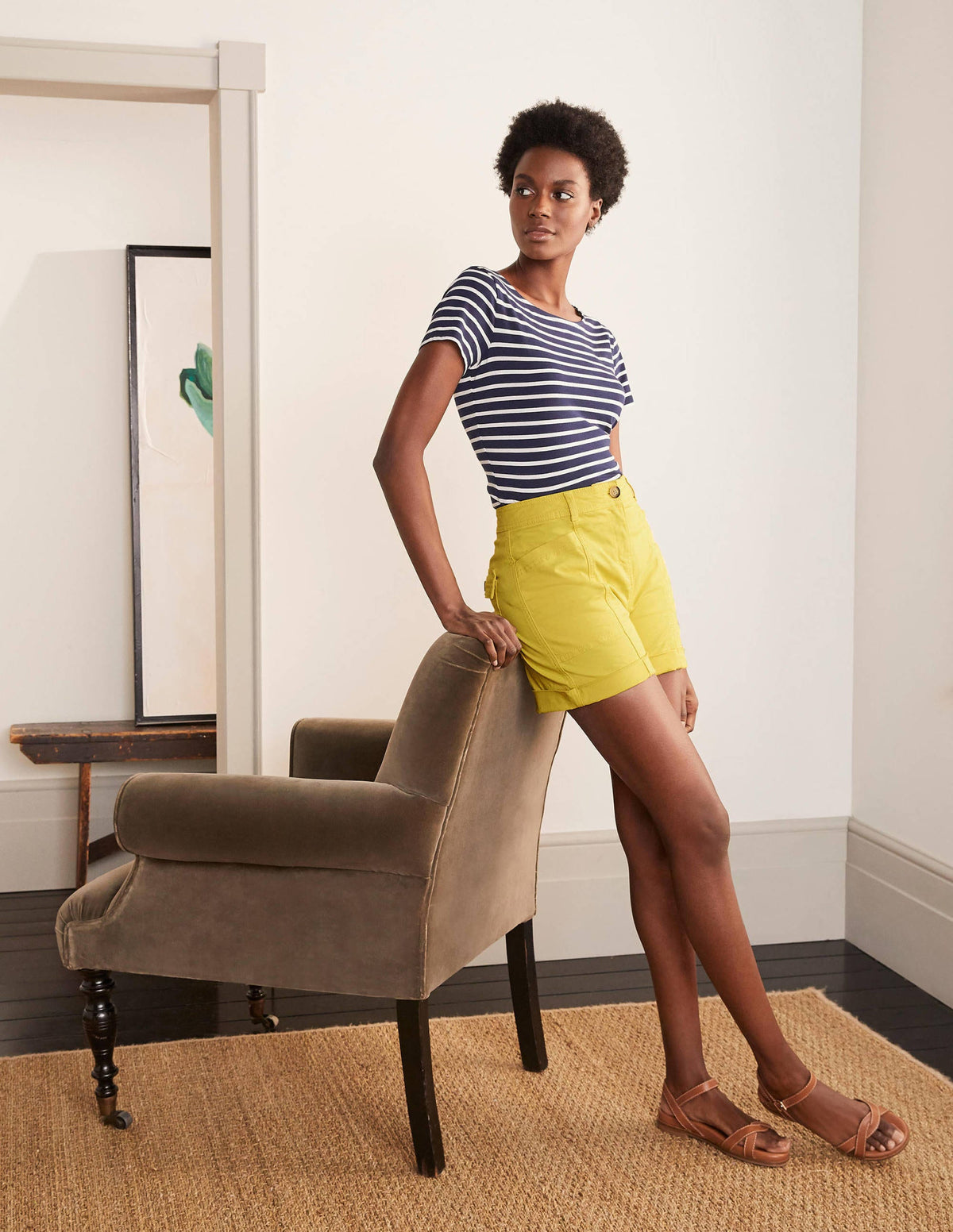 Abingdon Shorts-Pineapple - Image 1