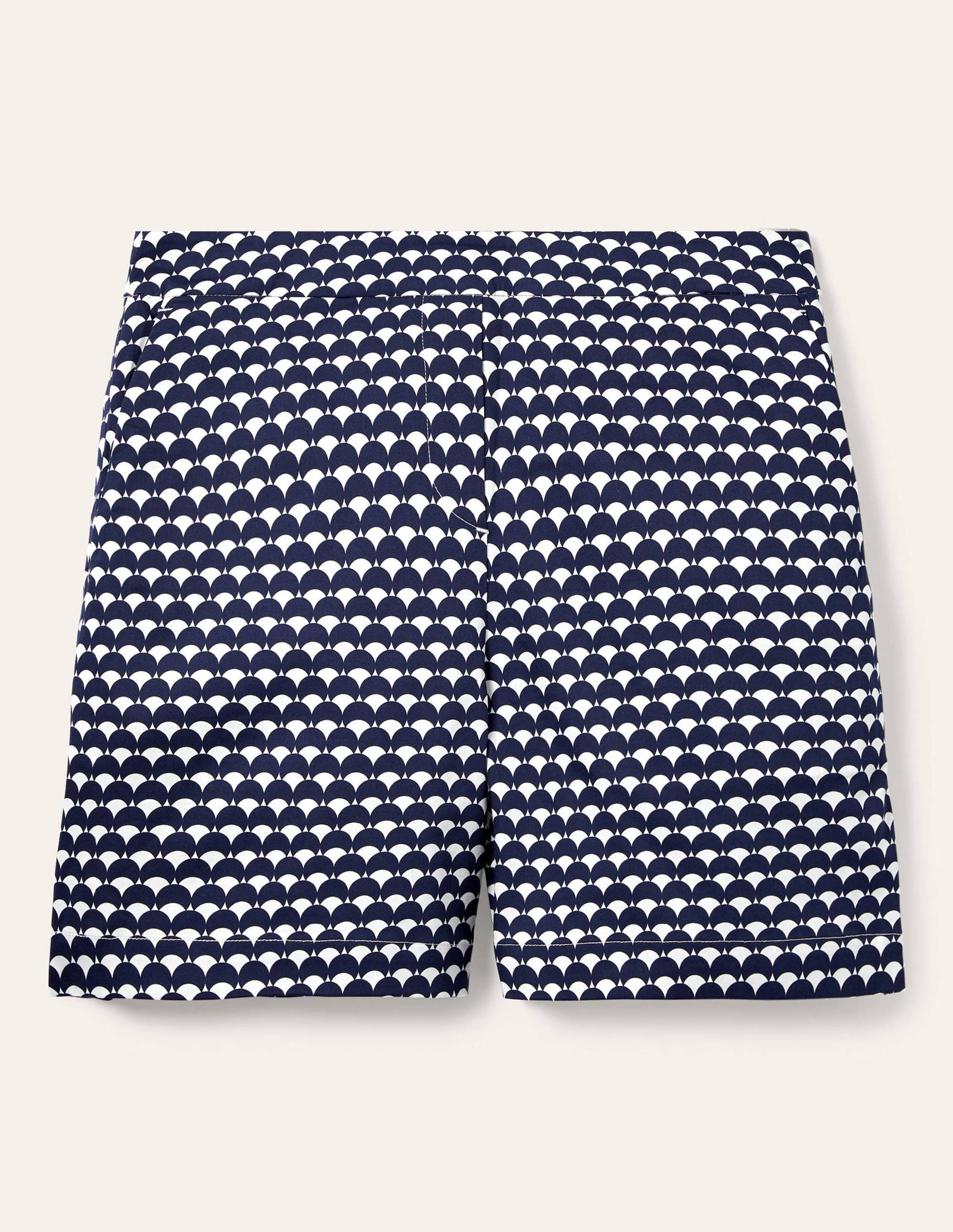 Pull On Shorts-Navy, Scallop Row-5