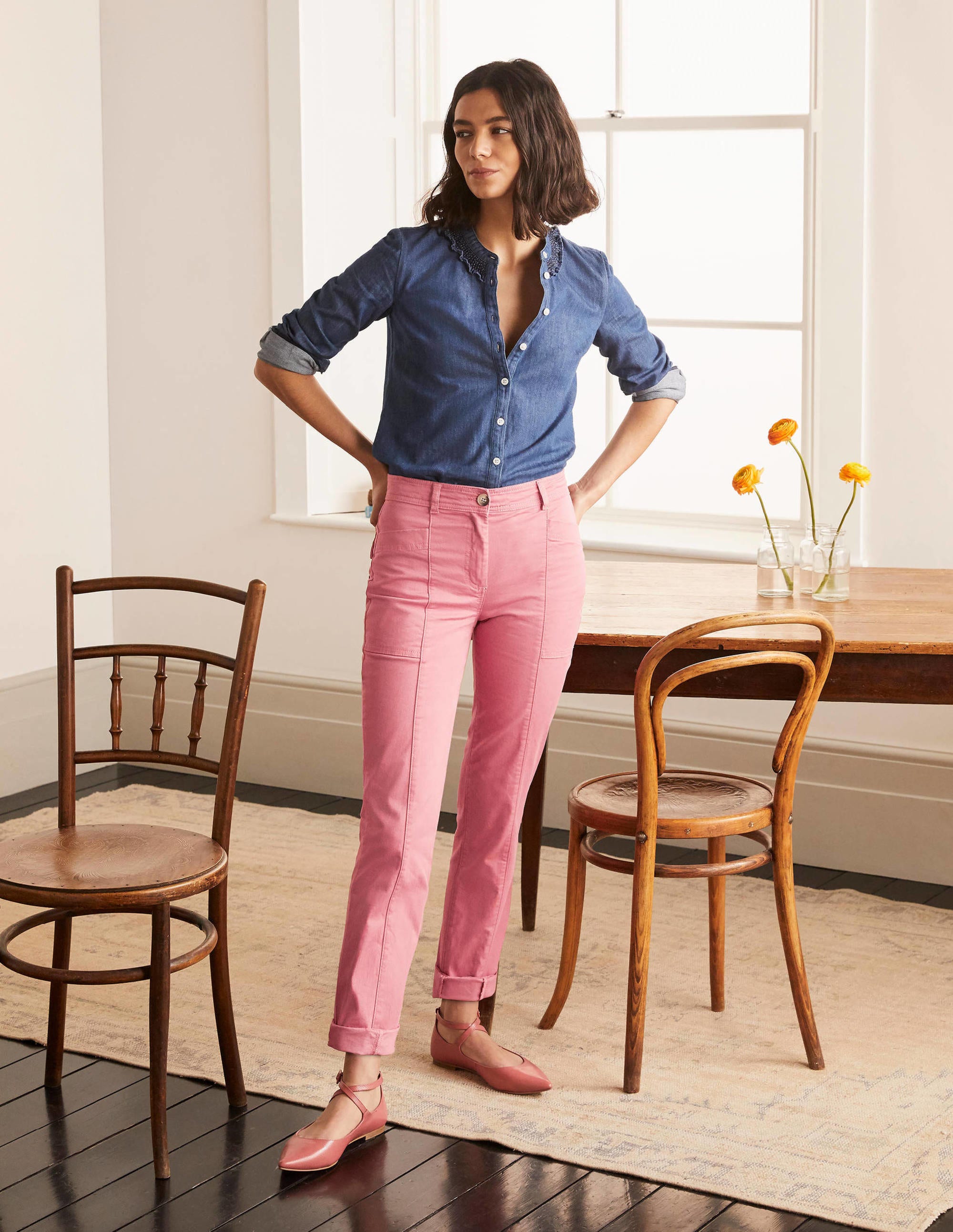 Abingdon Pants-Dusty Red - Image 1