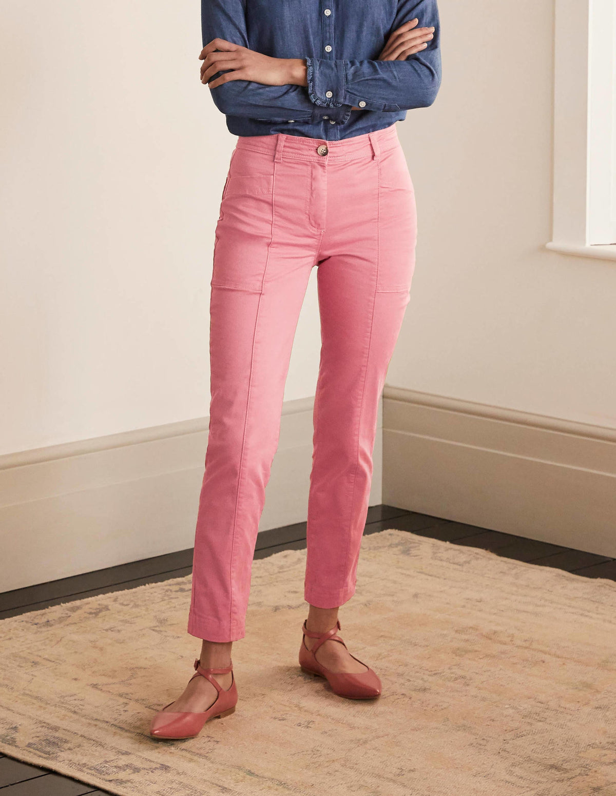 Abingdon Pants-Dusty Red - Image 2